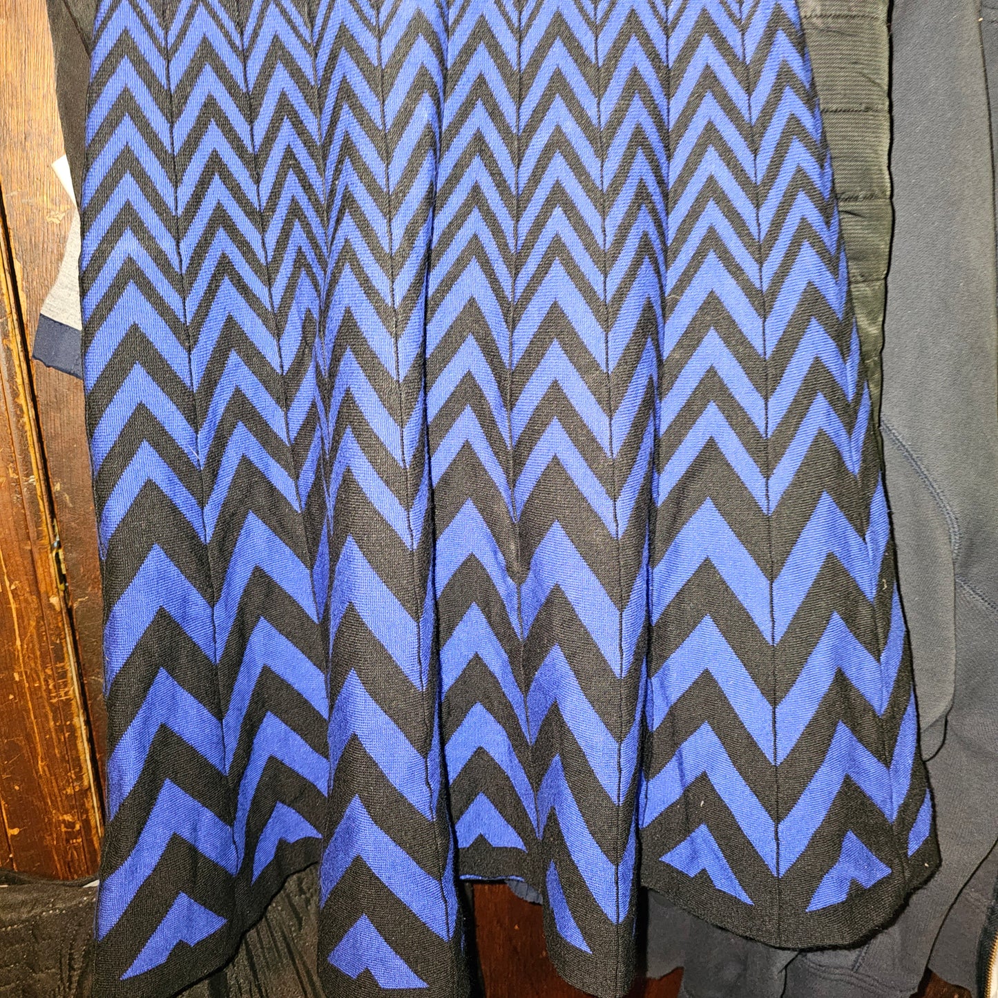 Candie’s Chevron Fit & Flare Dress – Women’s Small