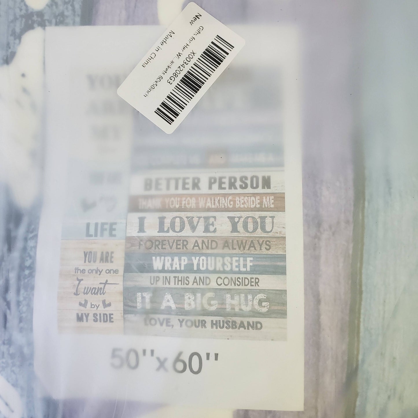 Forever Ours: Cozy 50x60 Blanket for Wife