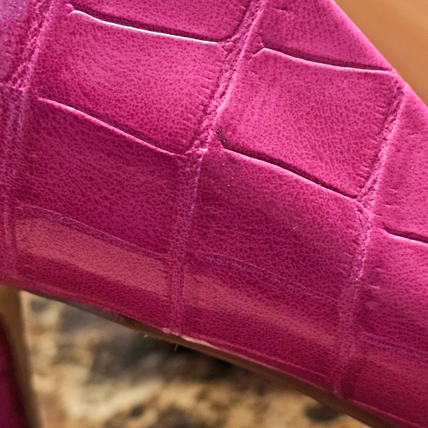 Steve Madden Hot Pink Croc Embossed Pointed Toe Stiletto Pumps - Women's Size 8