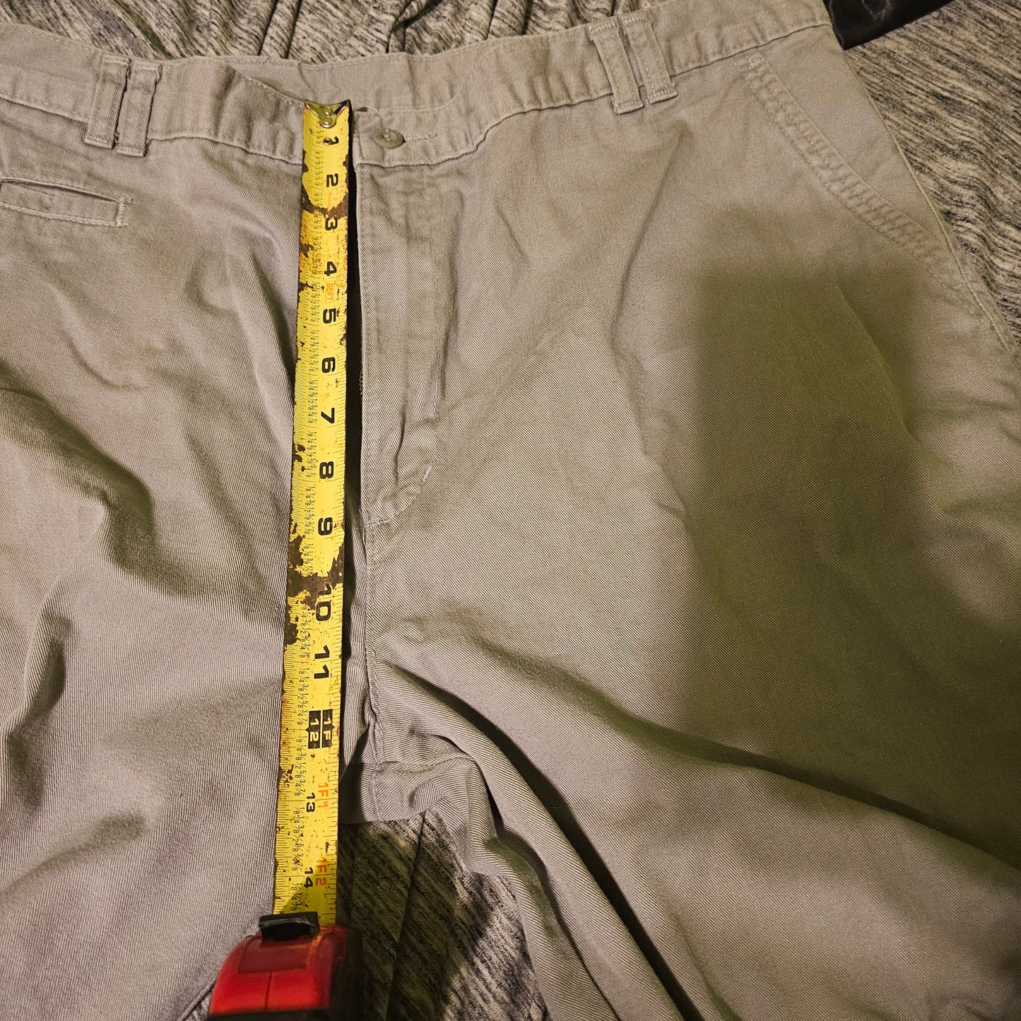Dockers Levi Strauss Chinos Vintage Style Cropped Pants Grey Khaki Business Casual