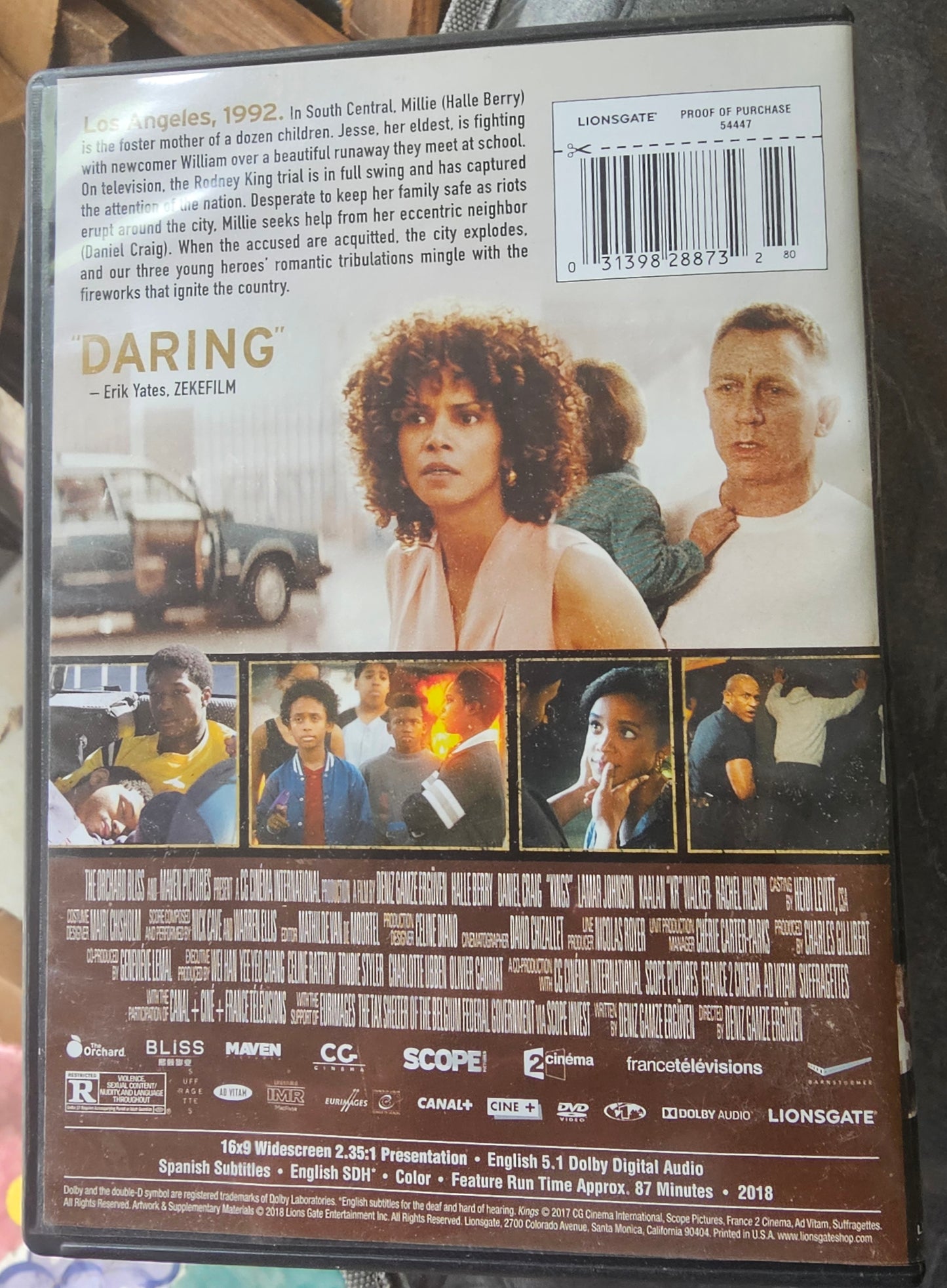 Kings DVD Halle Berry Daniel Craig 2018 Los Angeles 1992 Riots Drama Film Movie