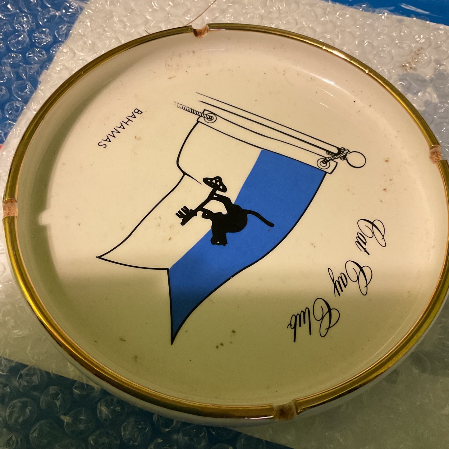 Cat Cay Club Ashtray – Bahamas Souvenir