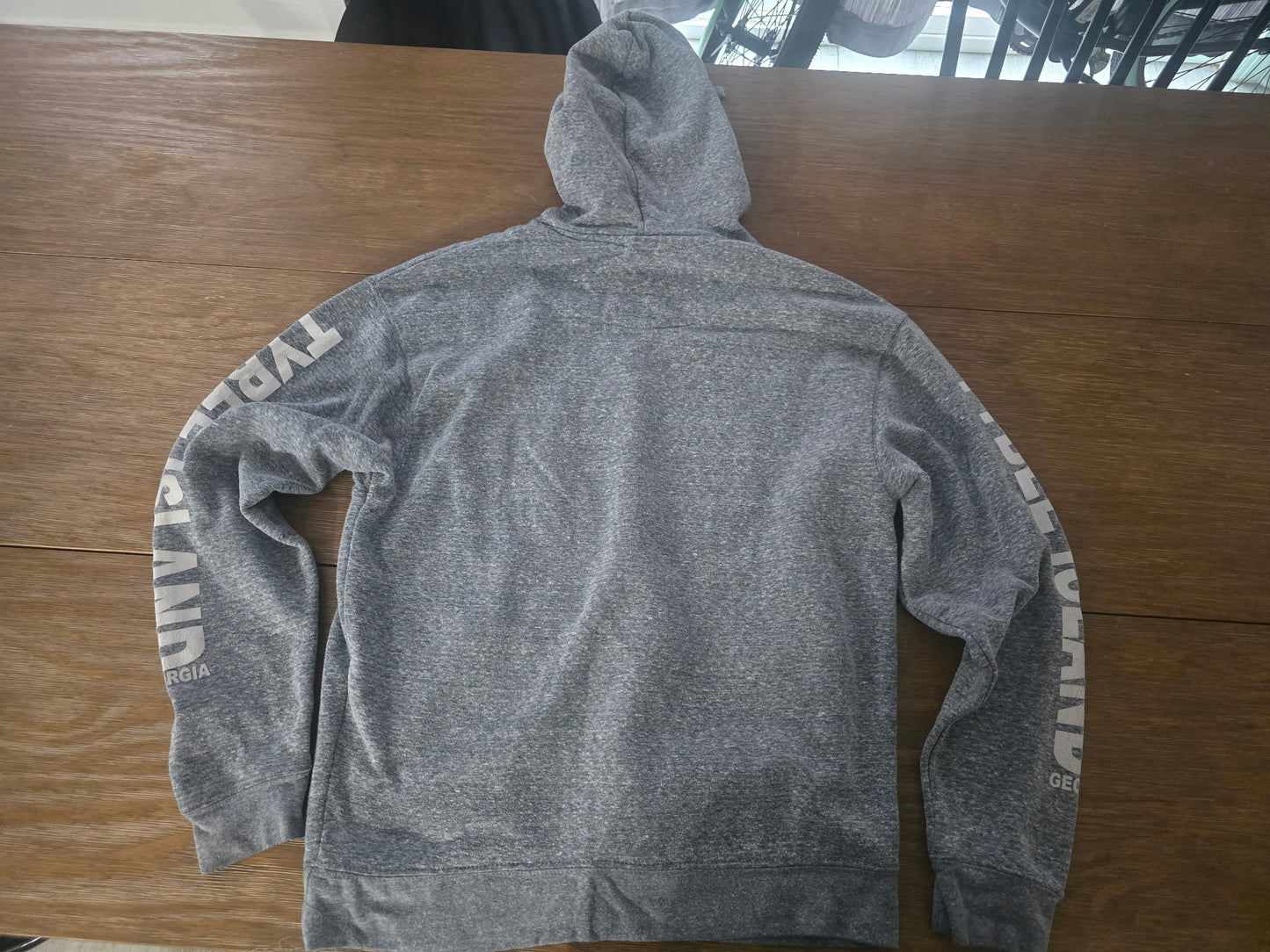 Tybee Island Georgia Funky Fish Vintage Hoodie | U.S. Vintage Authentic Wear M Gray Sweatshirt