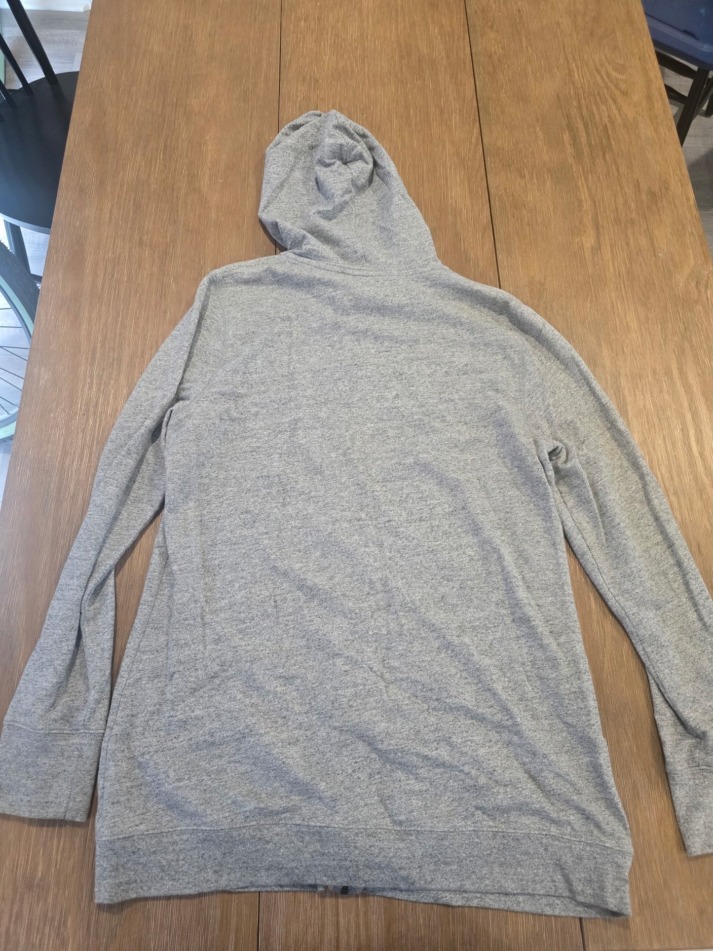 Mossimo Supply Co. Longline Zip Hoodie Gray Size XL
