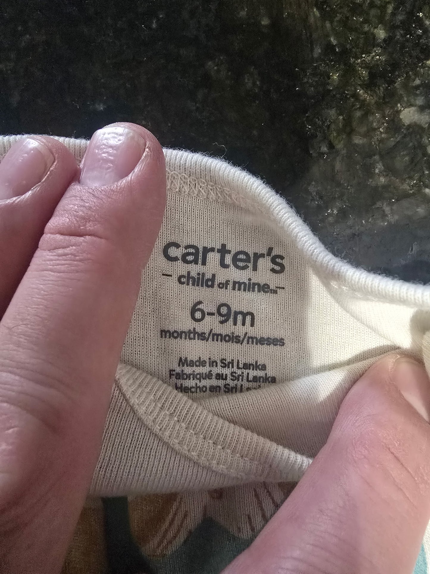 Carter’s Baby Onesie Lot – Mixed Sizes 6–9m & 9m | 8-Pack