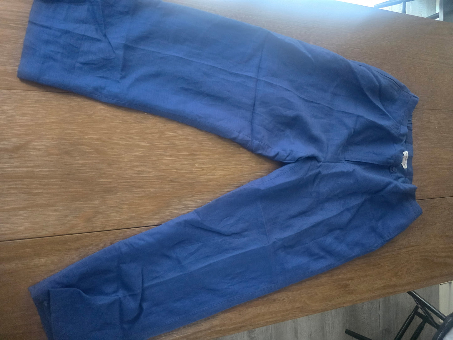 Victor Costa Occasion Women's 2PC Set Blazer & Pants Embroidered Blue Size 1X