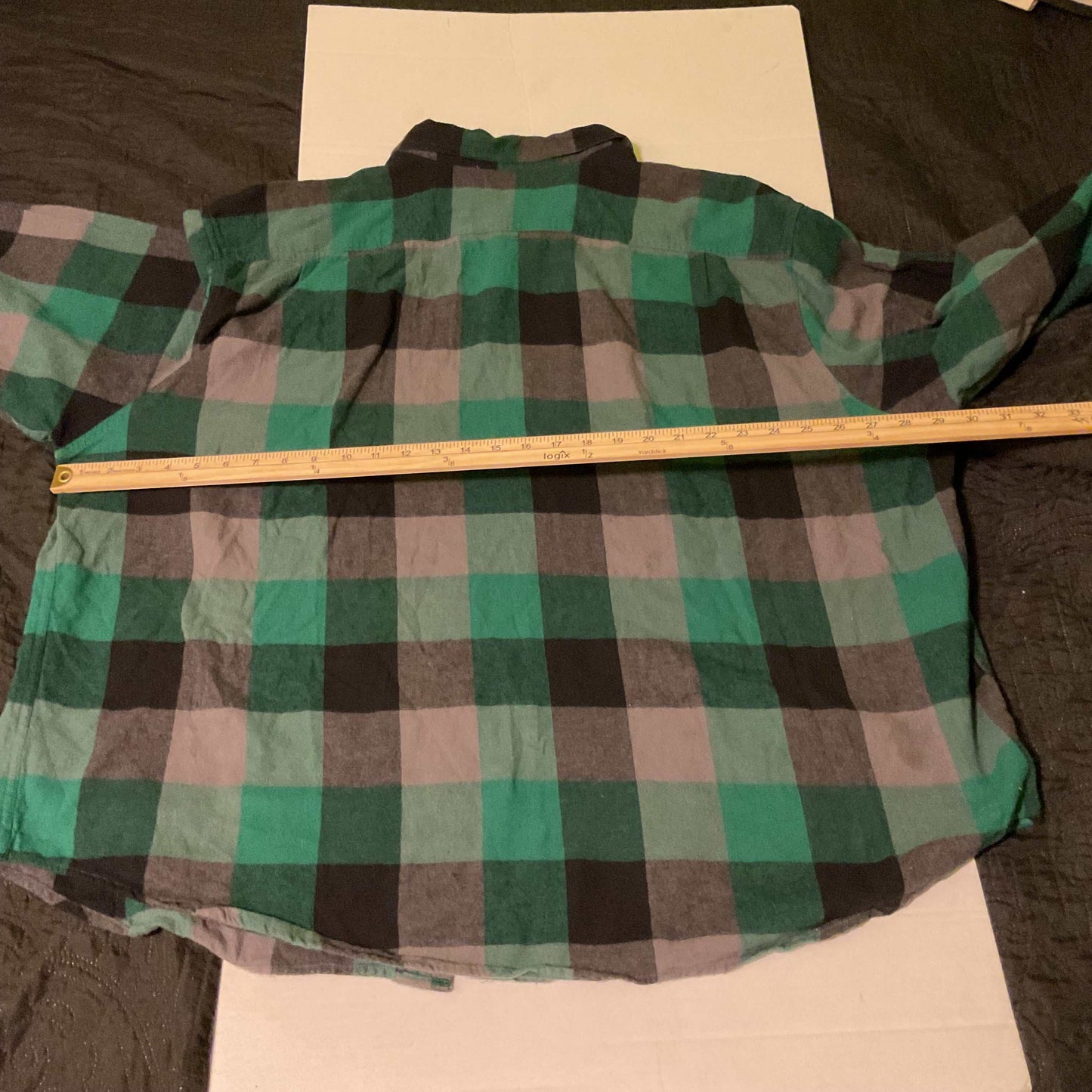 Blue Mountain 4X Flannel Shirt – Green/Black Plaid (100% Cotton)