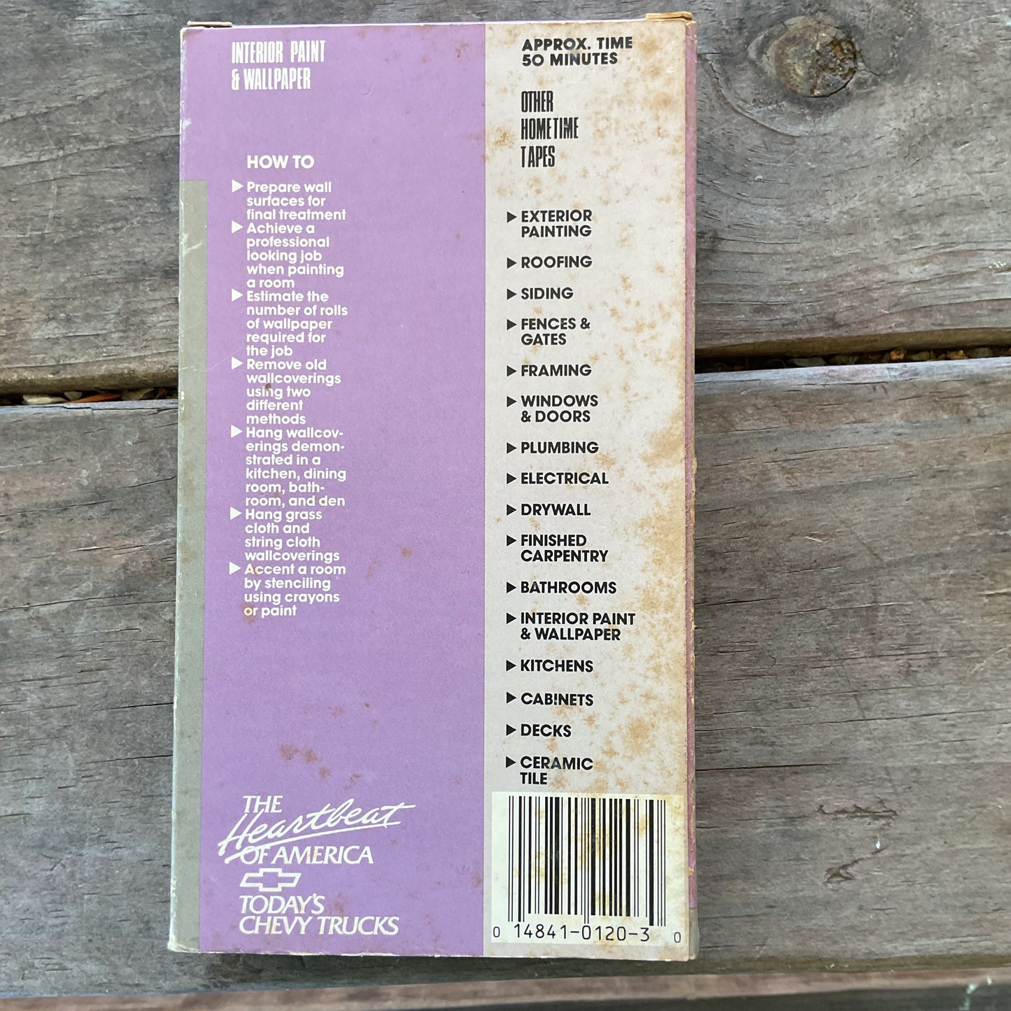 Vintage Hometime: Interior Paint & Wallpaper VHS - Chevy Sponsored PBS Series