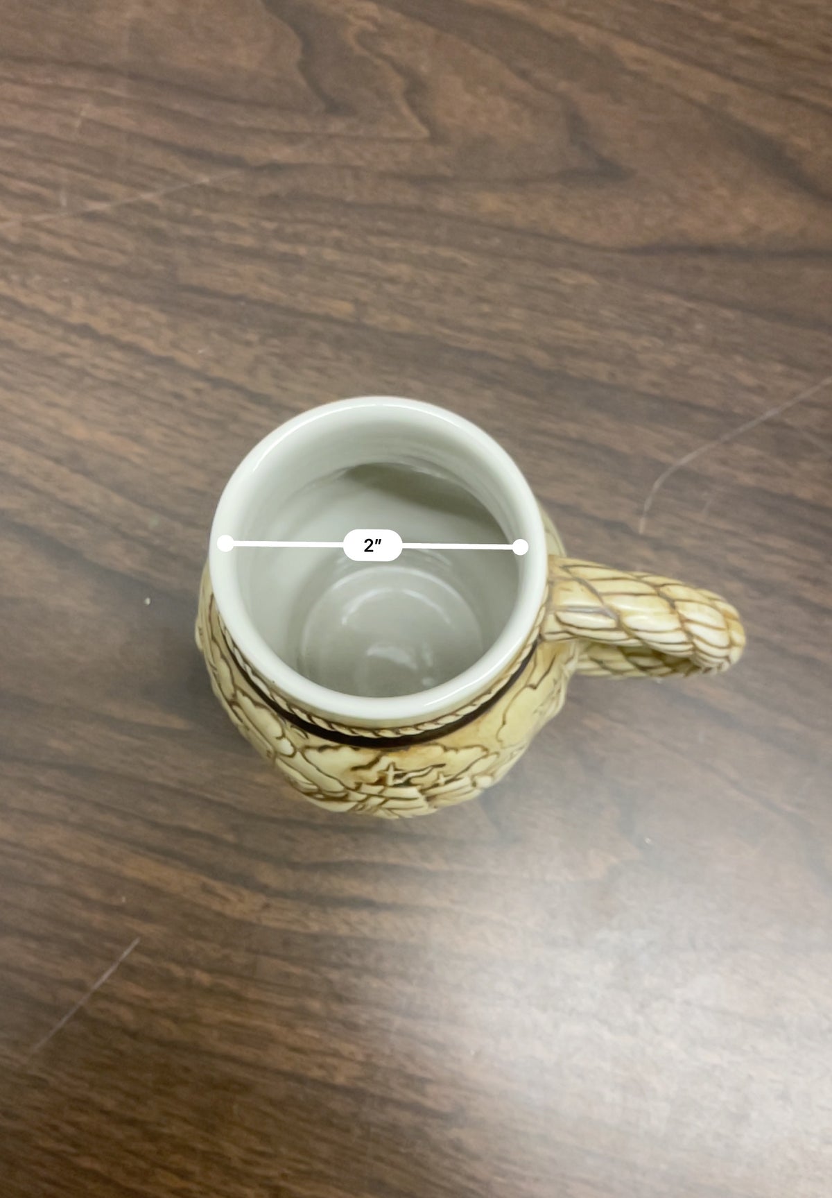 Vintage Avon 1982 Mini Nautical Ship Stein Ceramic Mug Brazil 3.5 Inch