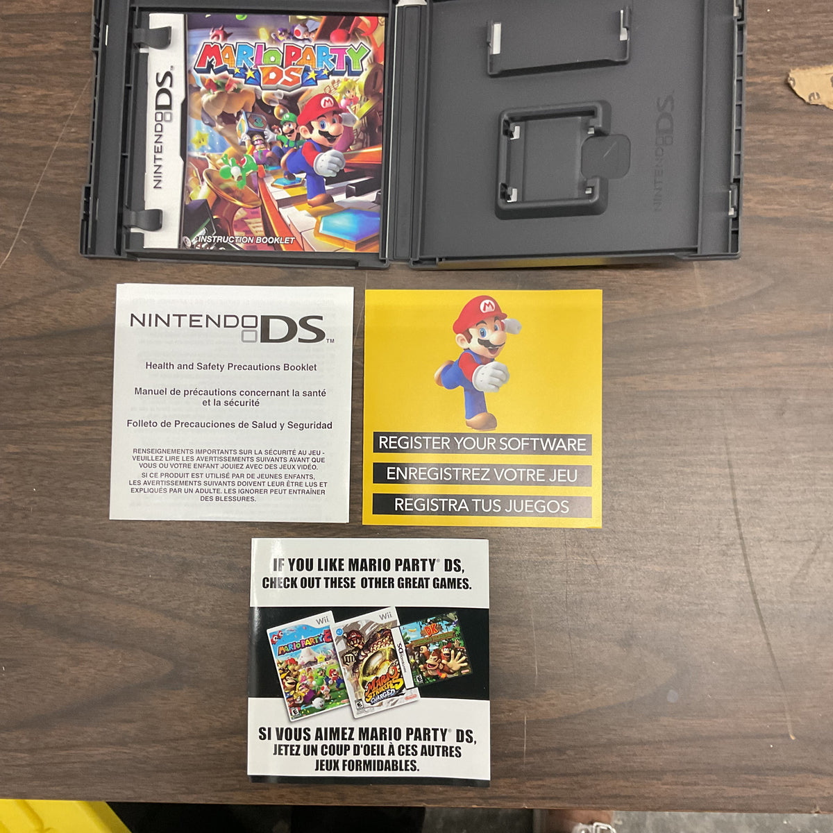 Mario Party DS (Nintendo DS) - Replacement Case, Manual & Inserts ONLY - No Game