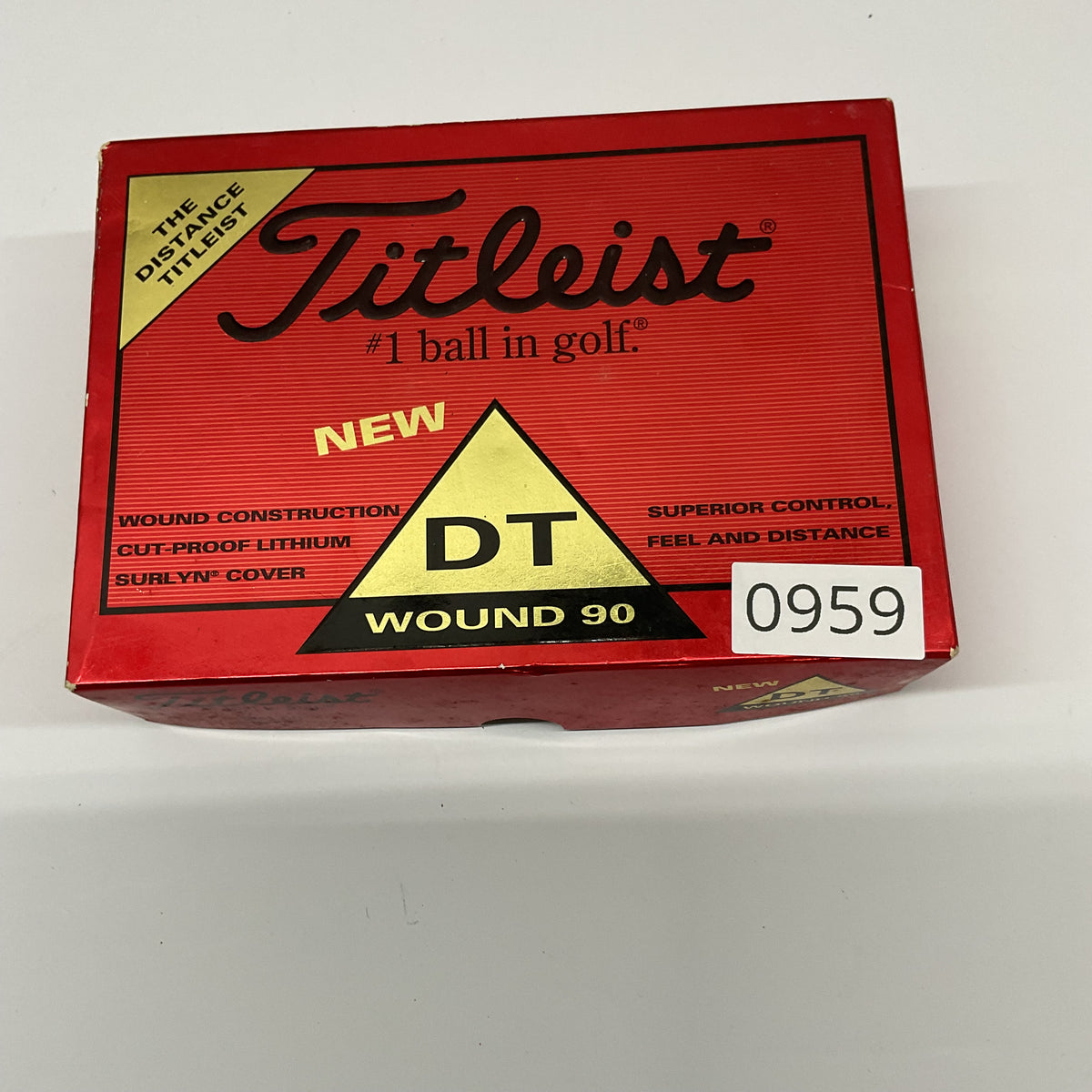Vintage Titleist Golf Ball Sampler Dozen Box - NOS DT Wound 90, 90 HVC, HP2, DT 2-Piece