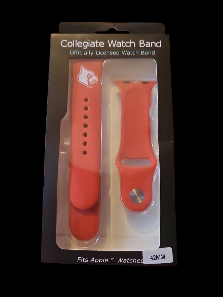 Louisville Cardinals Apple Watch Band 42mm - NIB Officially Licensed - Fits 44mm 45mm 49mm Ultra