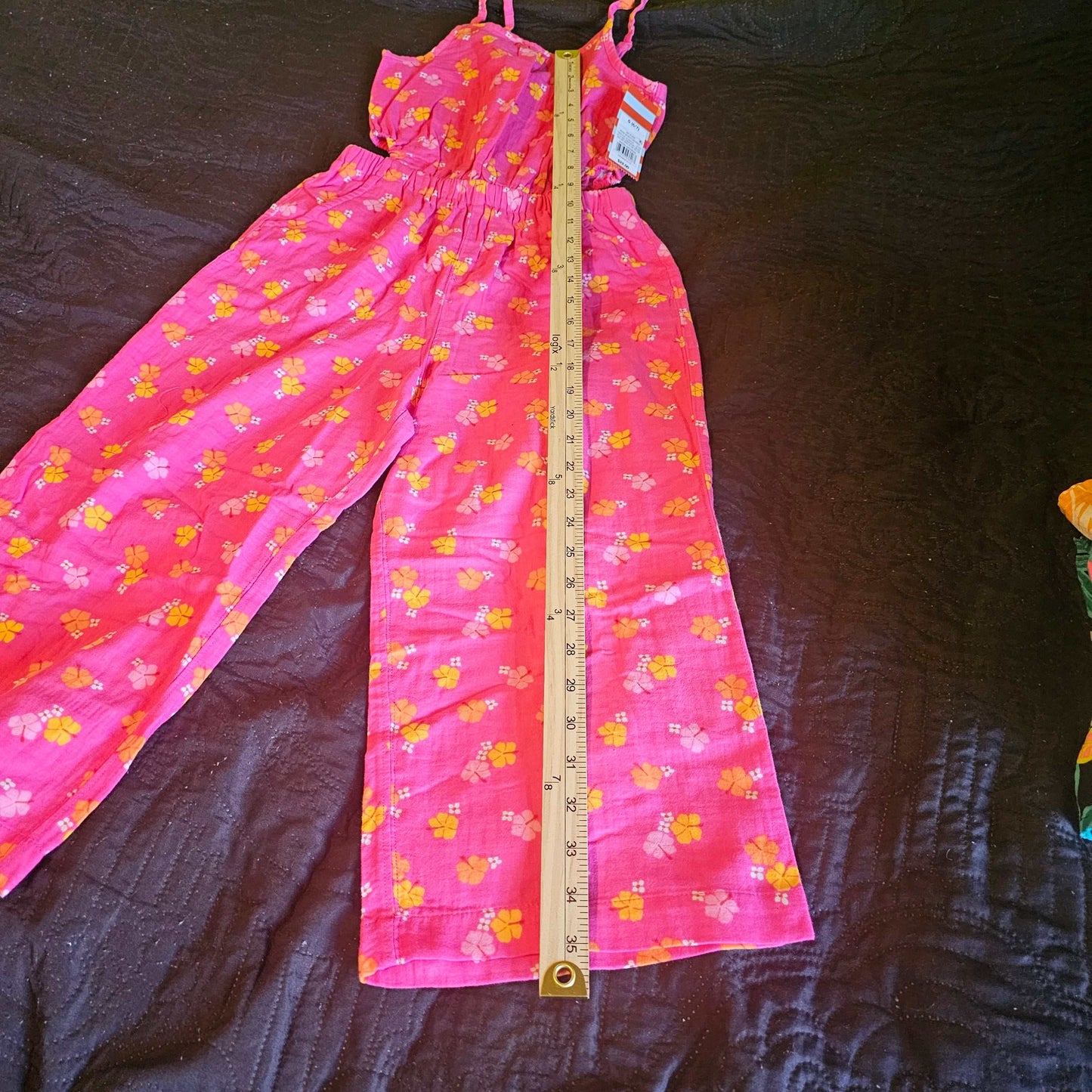 Cat And Jack Pinkmulti Floral Romper