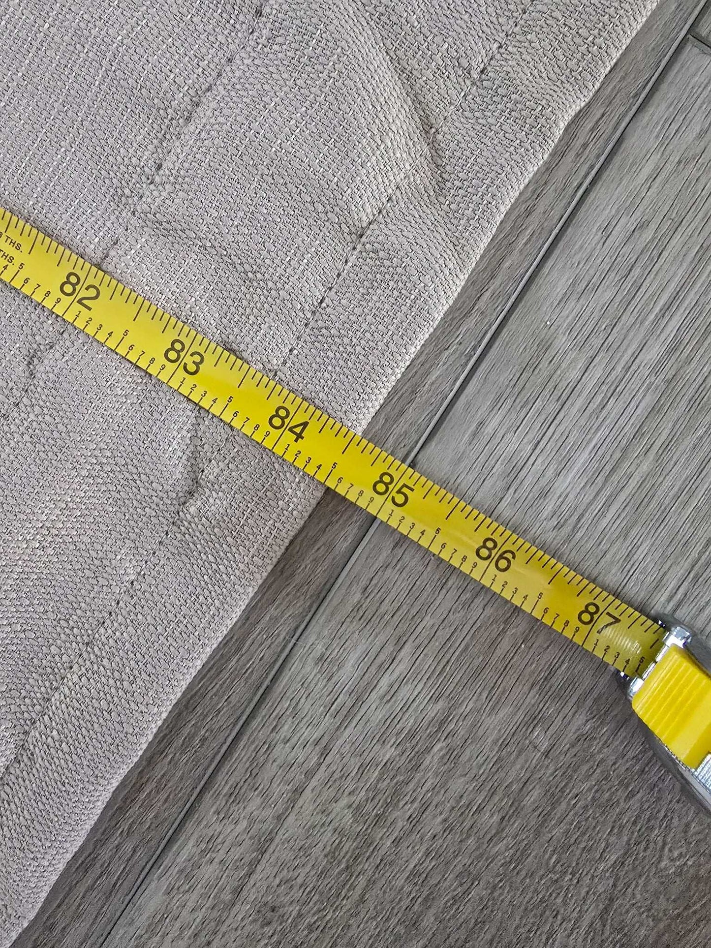 Mainstays Beige Curtains - 2 Panels (84” x 27”)