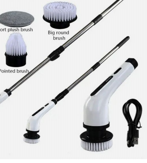 Electric Power Scrubber Cleaner – Rechargeable with 3 Brush Heads (GSU.00258-6-11/25)