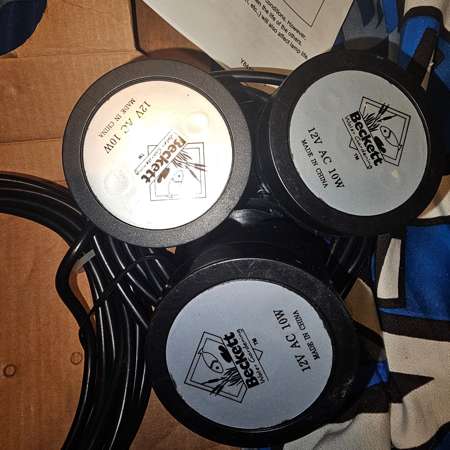 Beckett Garden Accent Lights with 3-Light Set