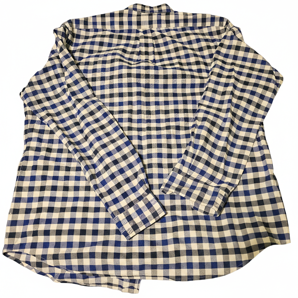 Polo Ralph Lauren Men's XL Gingham Oxford Shirt Blue/White Button Down Pony Logo