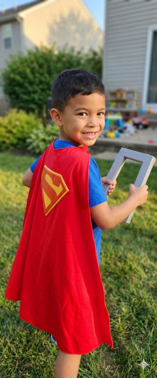 DC Superman Power Cape Set with Strength Test Bar – Kids Roleplay – Spin Master