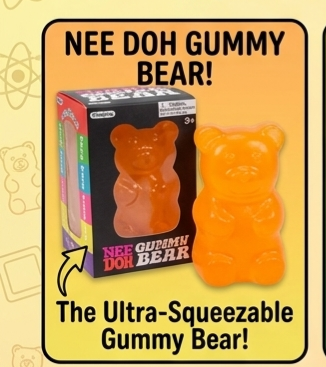 NeeDoh Gummy Bear – Alright, Orange