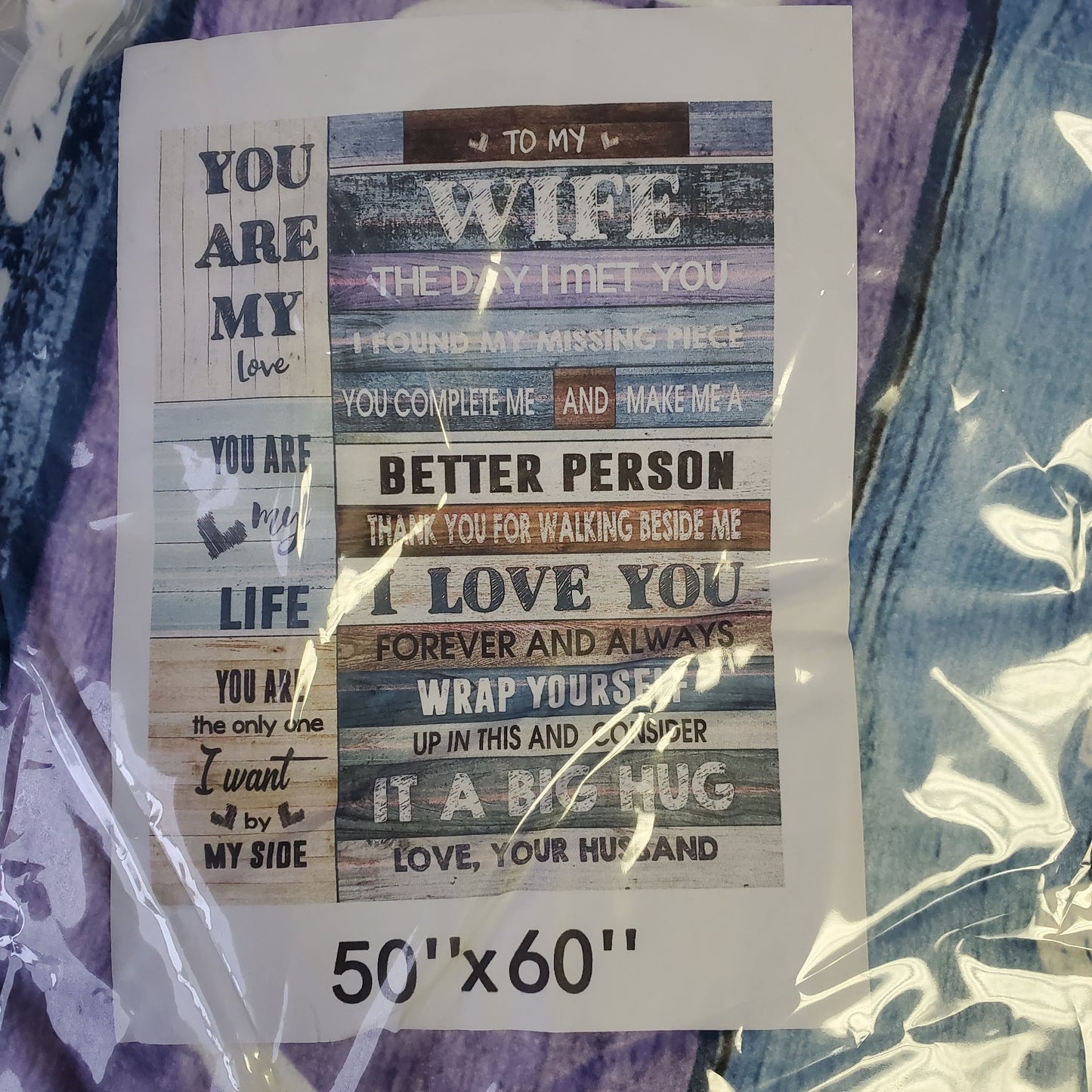 Forever Ours: Cozy 50x60 Blanket for Wife