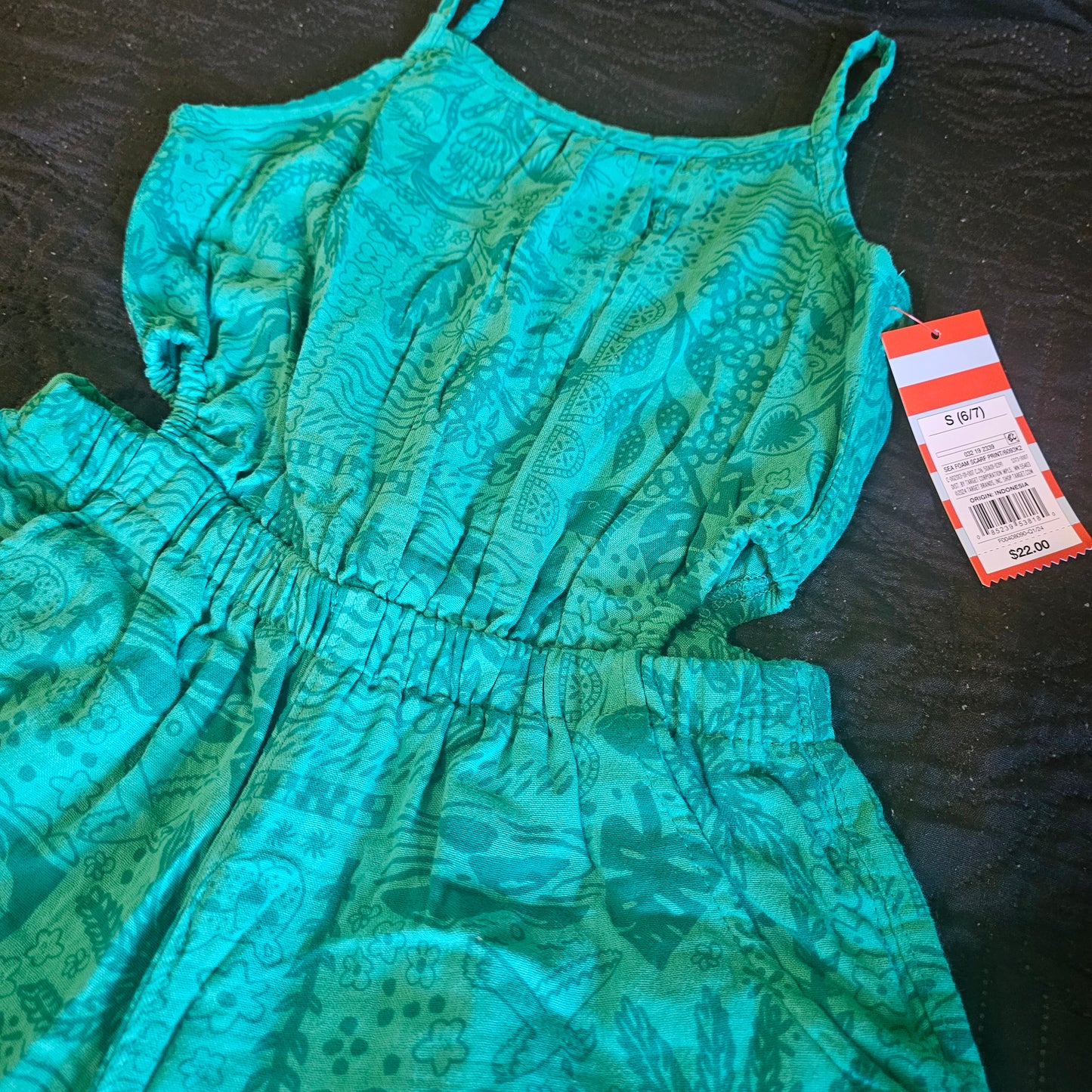 cat and jack sea foam scarf print/6093K2