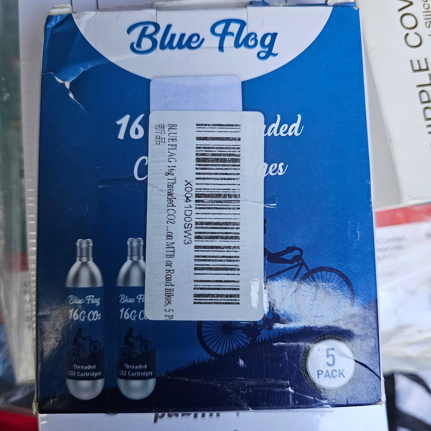 Blue Flag 16g Threaded CO2 Cartridges – 5 Pack
