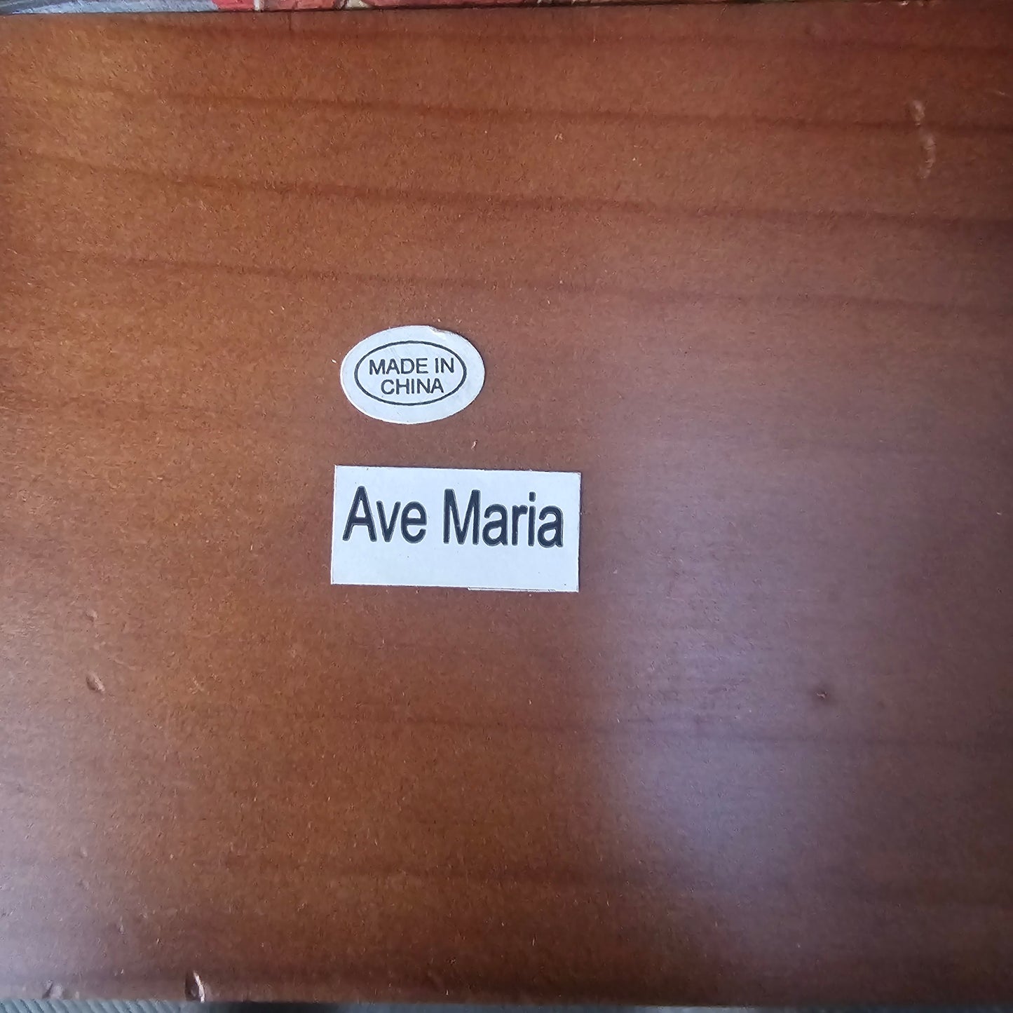 Serenity Prayer Decorative Plaque – Ave Maria (Non-Working Music Box)