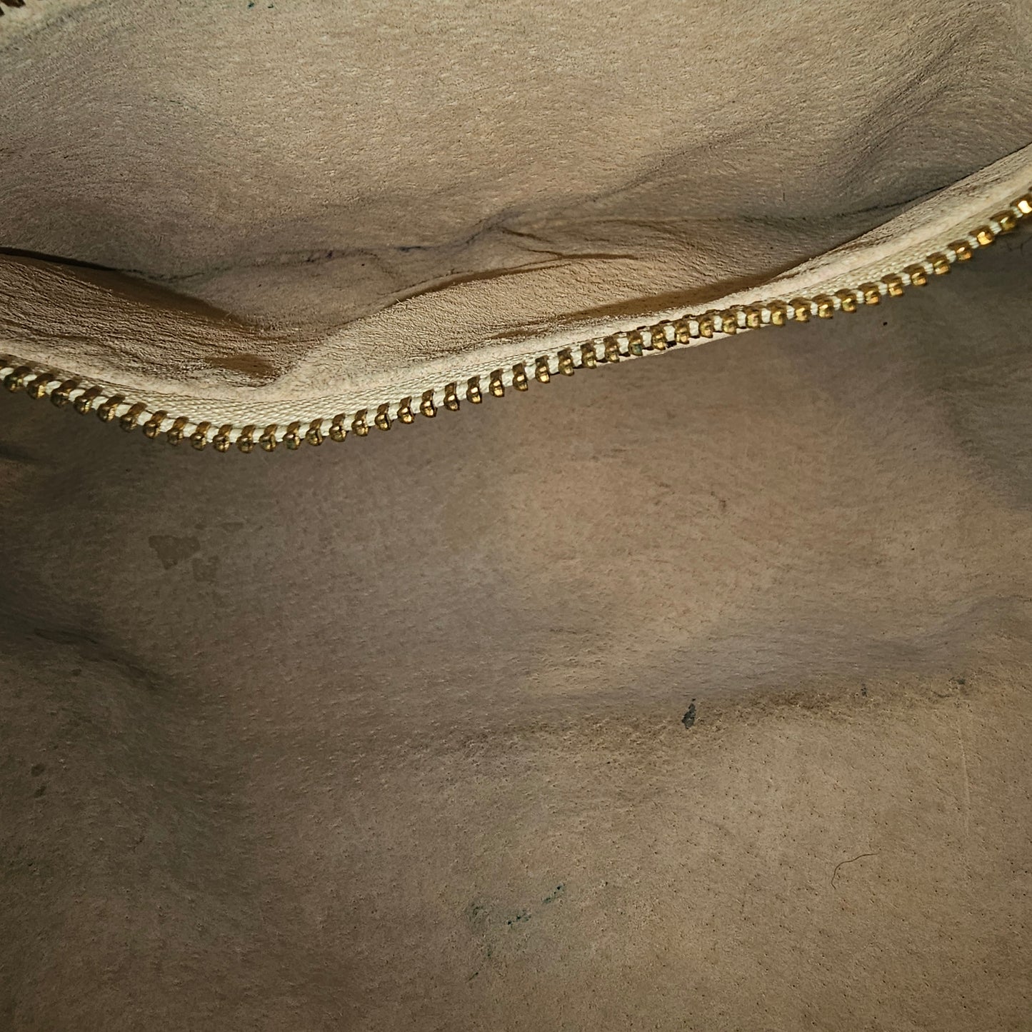 Brown Monogram Drawstring Backpack with Front Zip Pocket