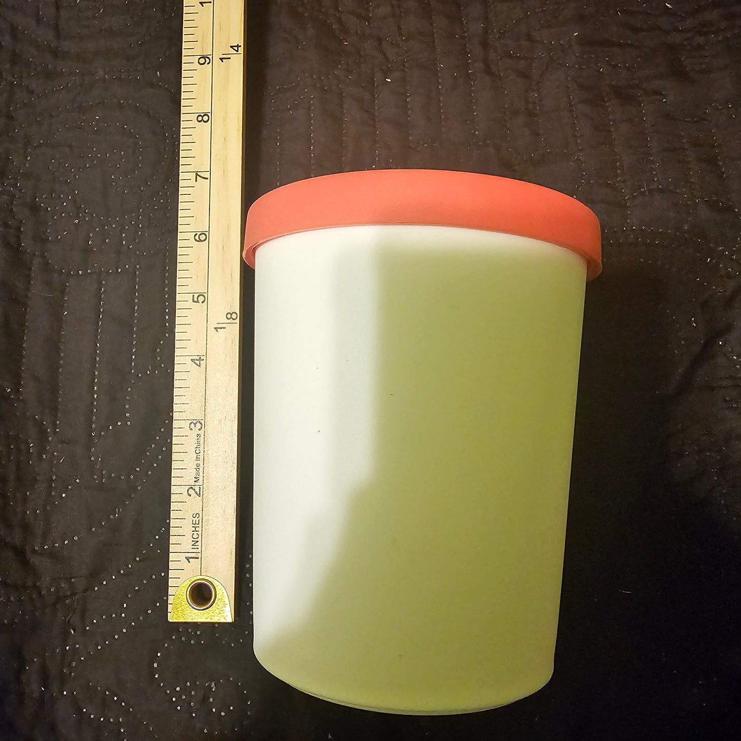 Reusable Ice Cream Storage Container with Pink Lid - 1 Pint