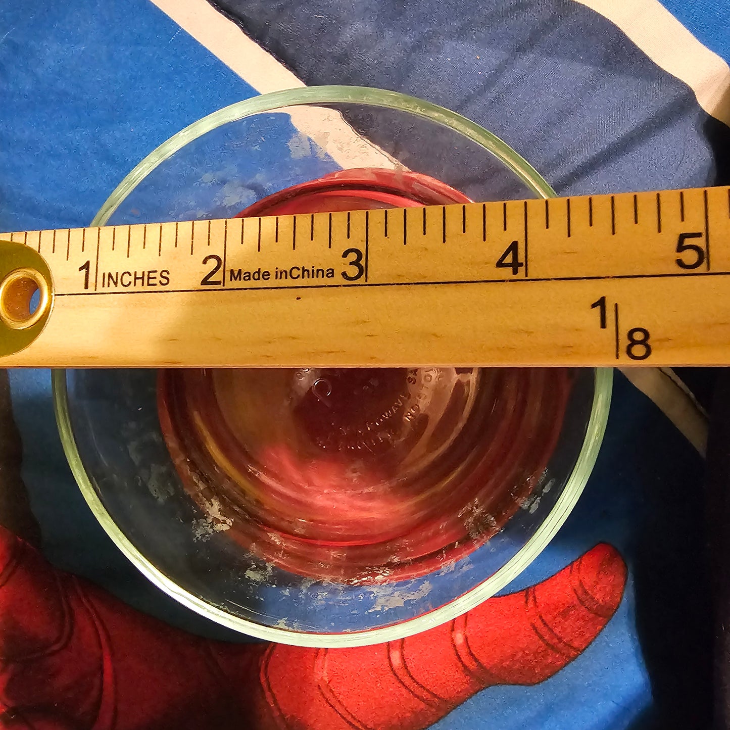 Pyrex 7200 2-Cup Glass Storage Bowl with 7200-PC Red Lid