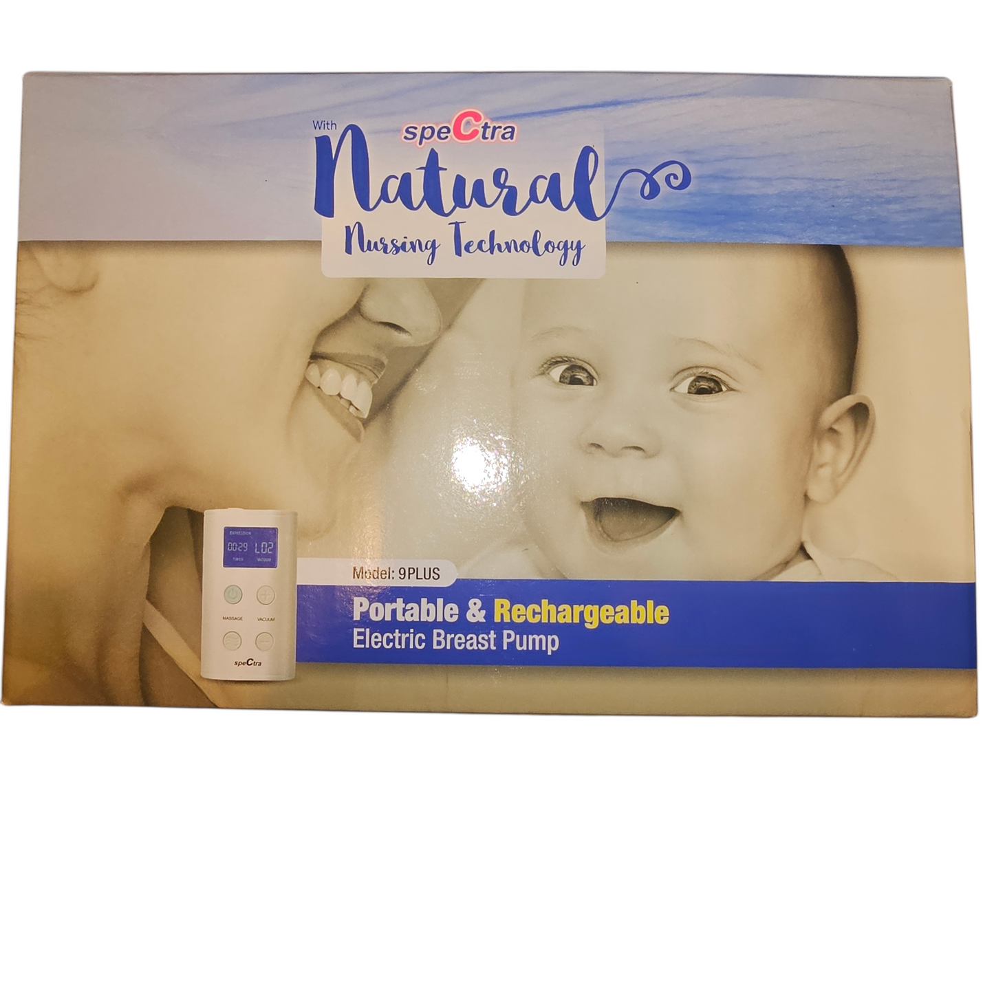 Spectra 9 Plus Portable Rechargeable Electric Breast Pump NEW Factory Sealed