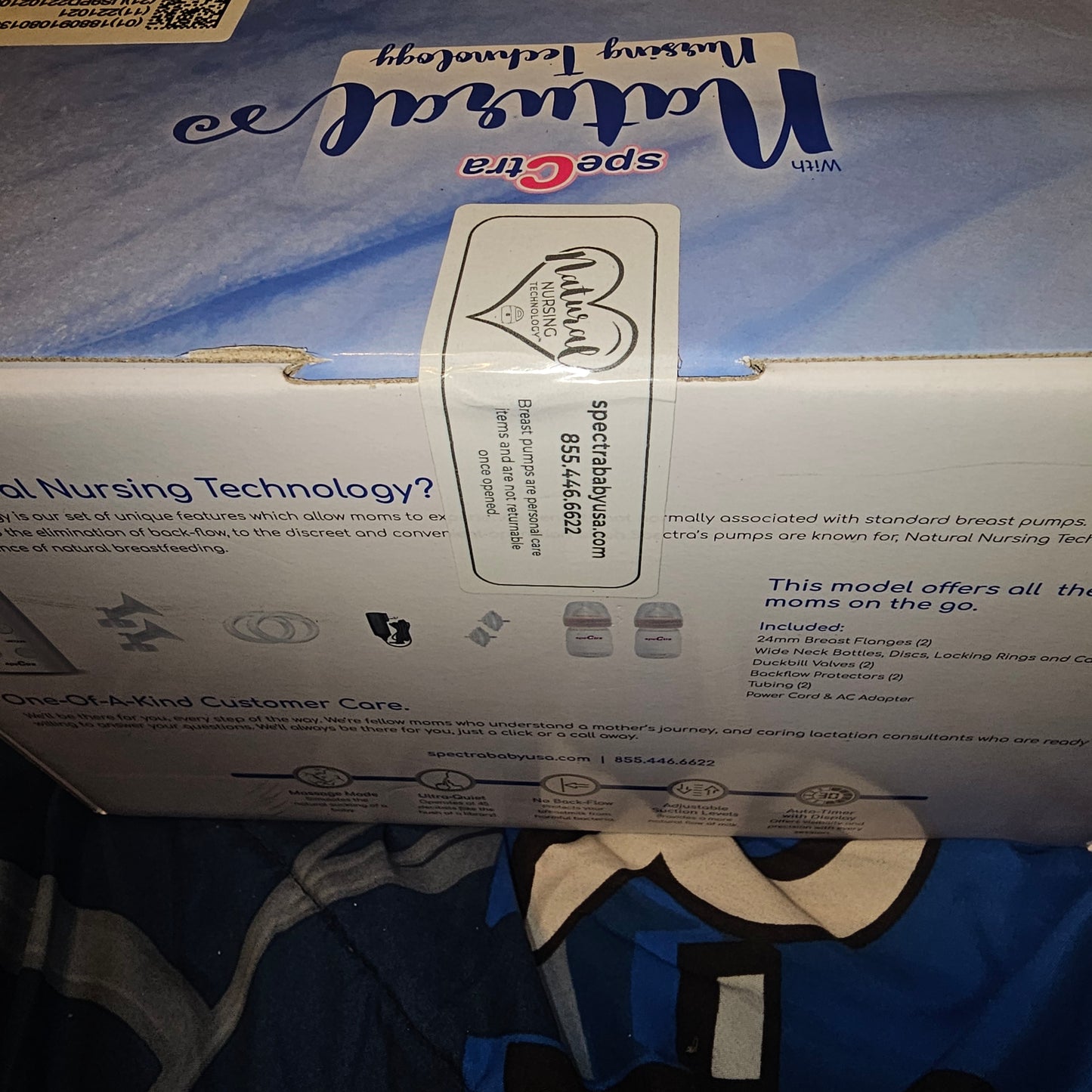 Spectra 9 Plus Portable Rechargeable Electric Breast Pump NEW Factory Sealed