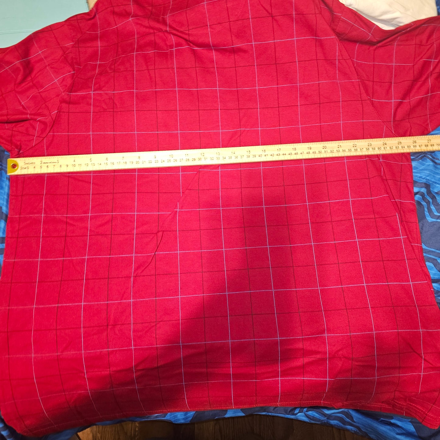 Chaps Crimson Grid Polo xxl NWOT