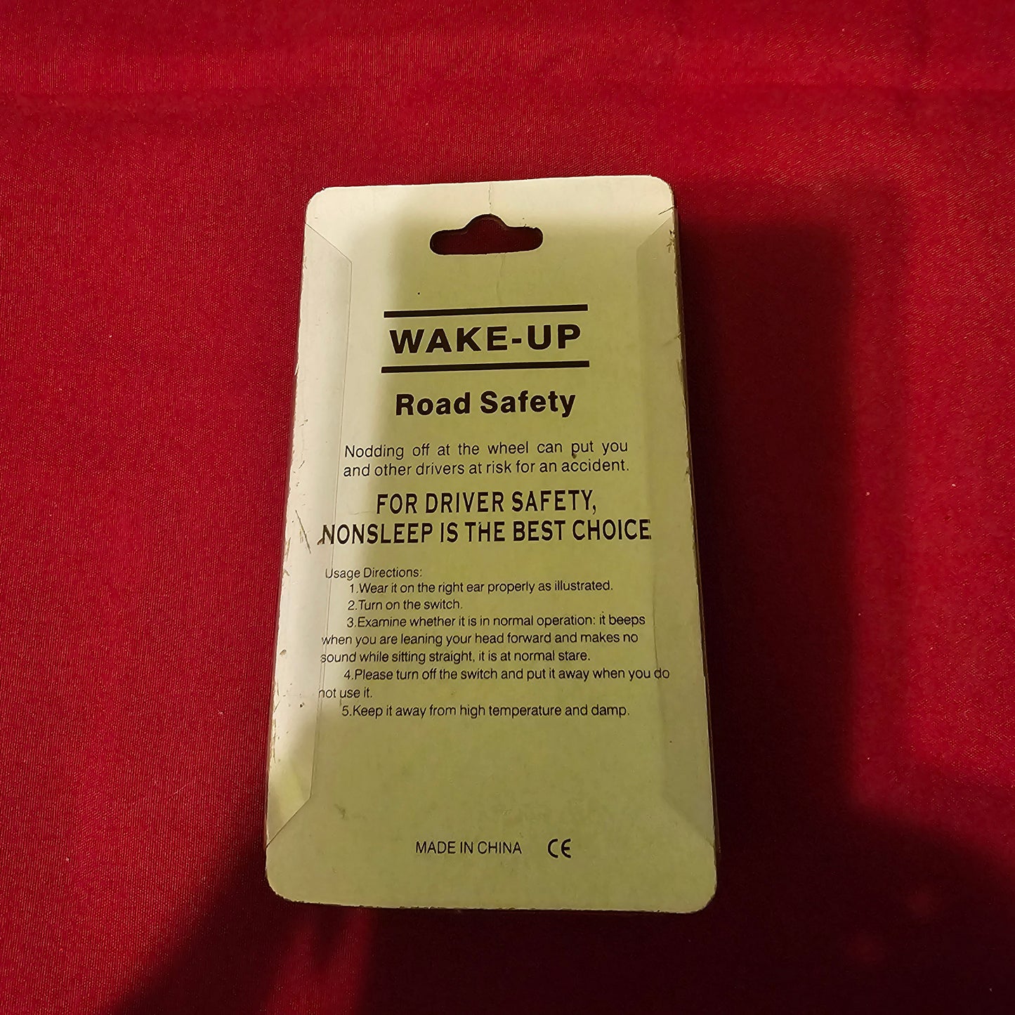 Wake-Up" Anti-Sleep Driving Alarm - Drowsy Driver Safety Alert Ear Device - NEW