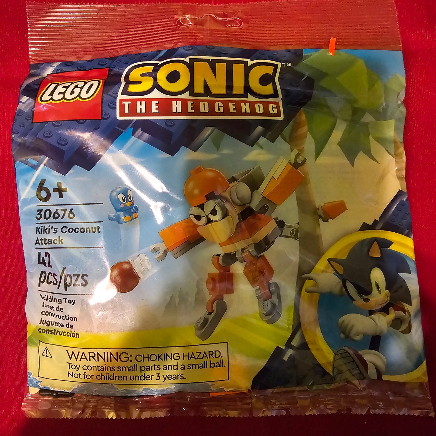NEW LEGO Sonic the Hedgehog: Kiki's Coconut Attack (30676) Polybag - Sealed