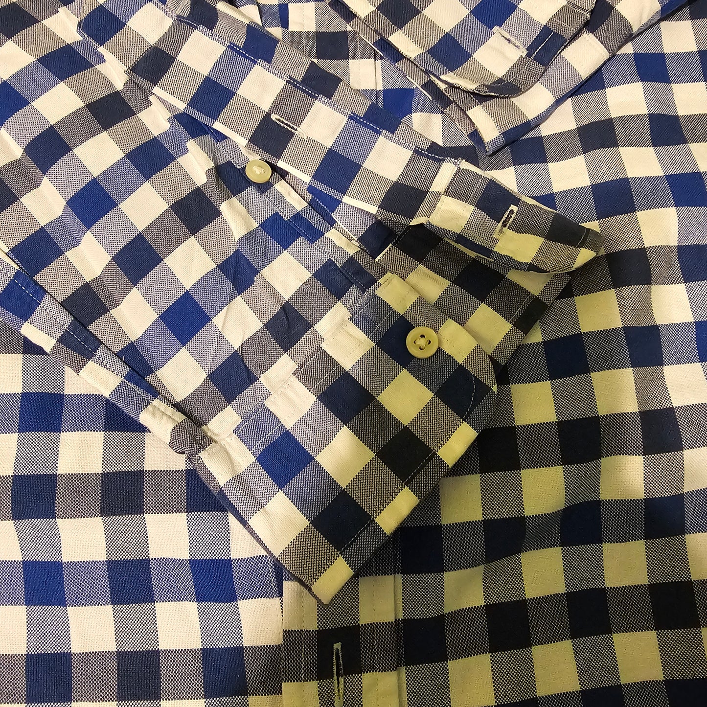 Polo Ralph Lauren Men's XL Gingham Oxford Shirt Blue/White Button Down Pony Logo