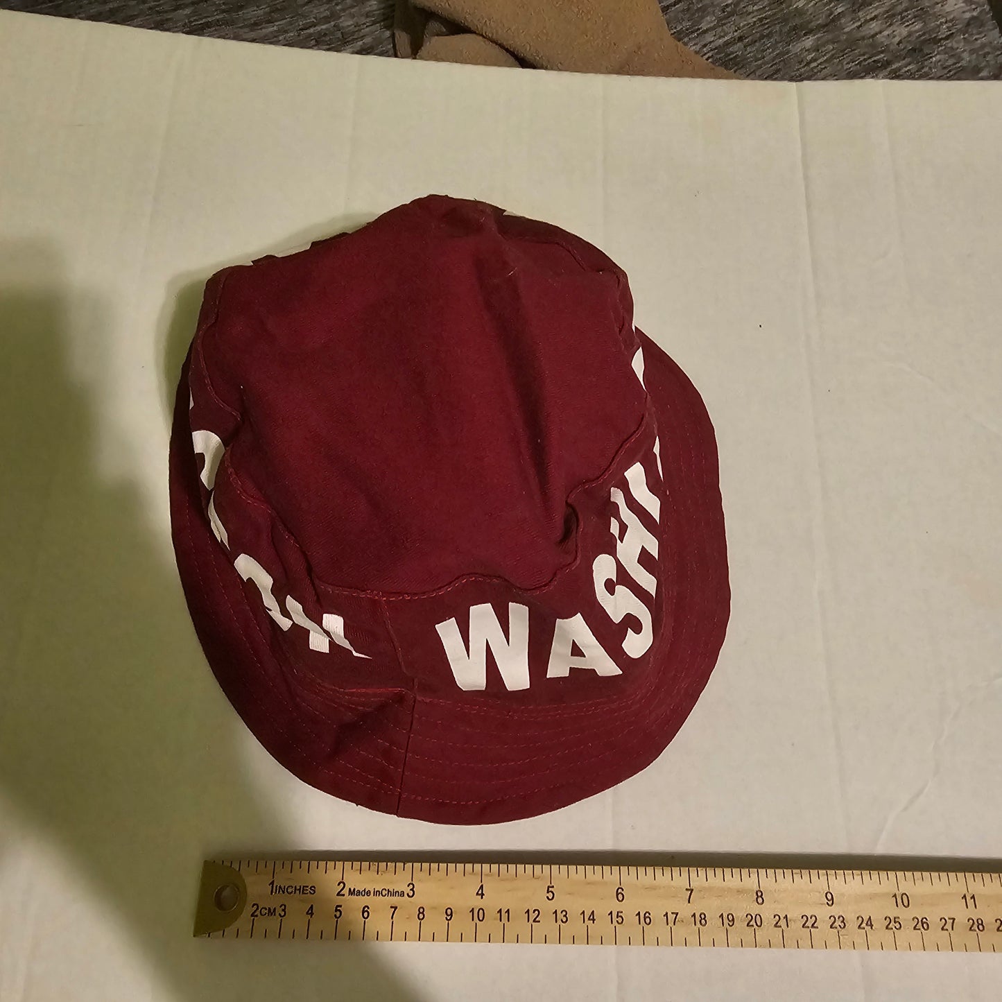 Washington Reversible Bucket Hat - Maroon/Burgundy & Black - Unisex OSFM