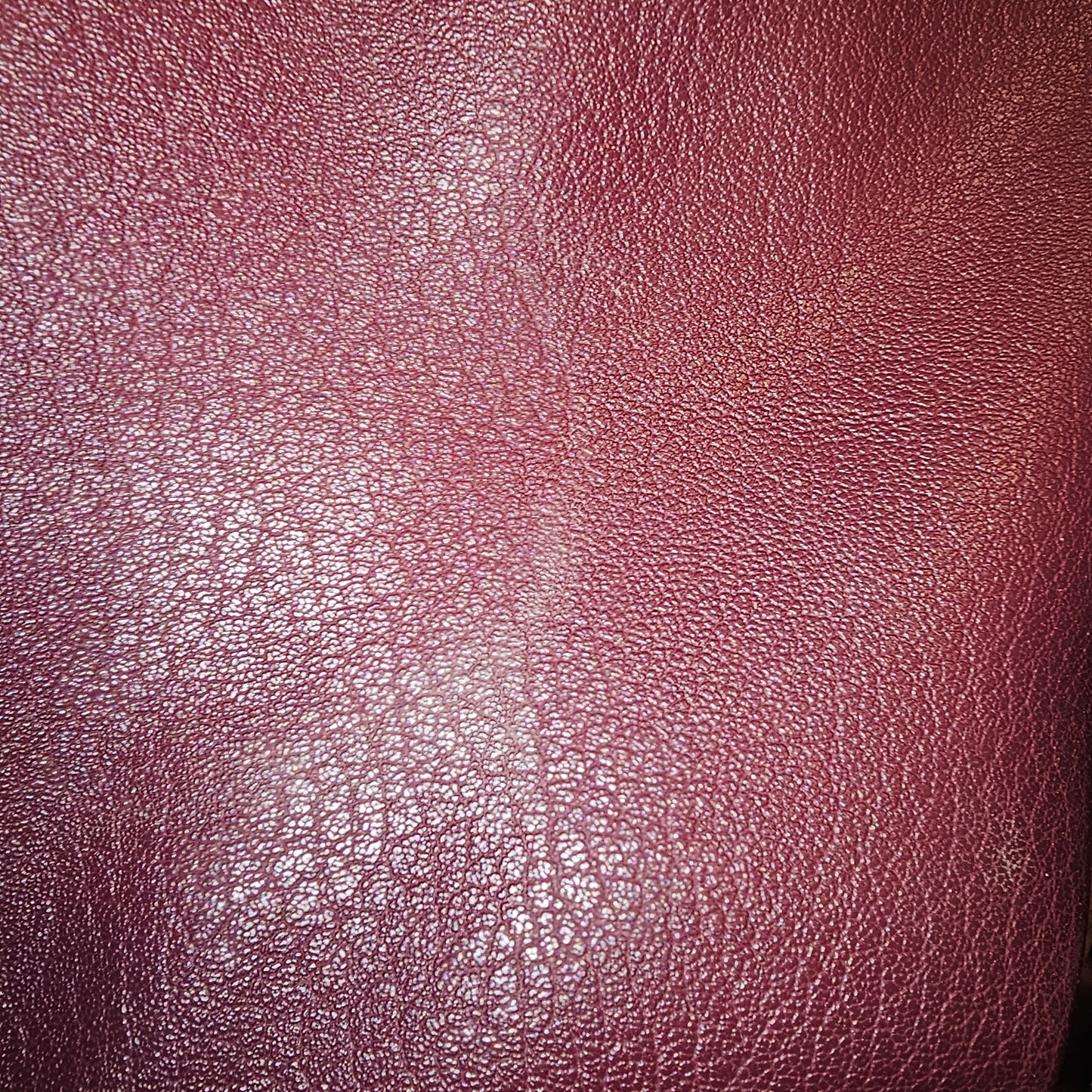 Liz Claiborne Burgundy Pebble Grain Leather Tote Bag Purse Large Shoulder Satchel