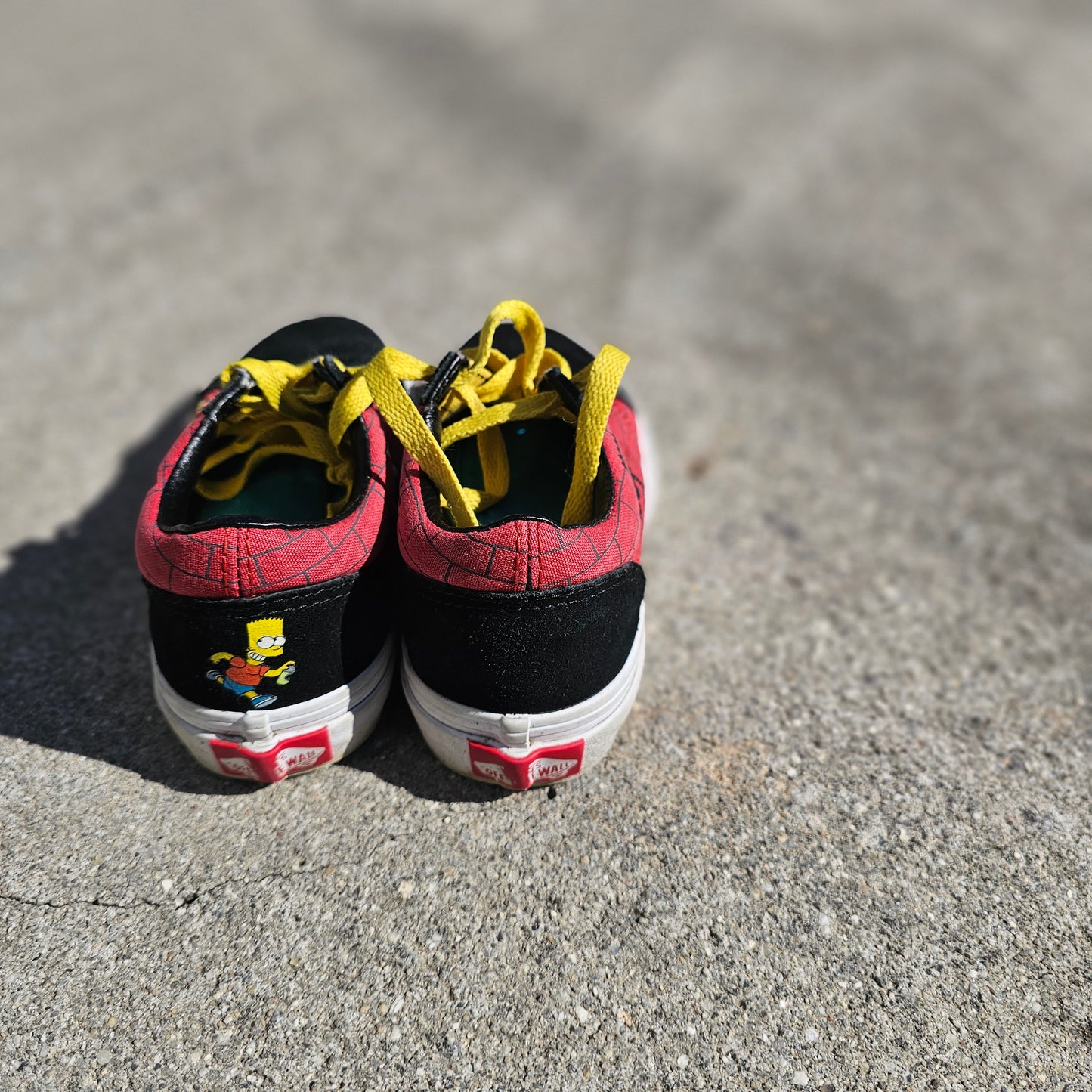 Vans x The Simpsons Old Skool El Barto Kids Size 12 Red/Black 2020 Collab Rare