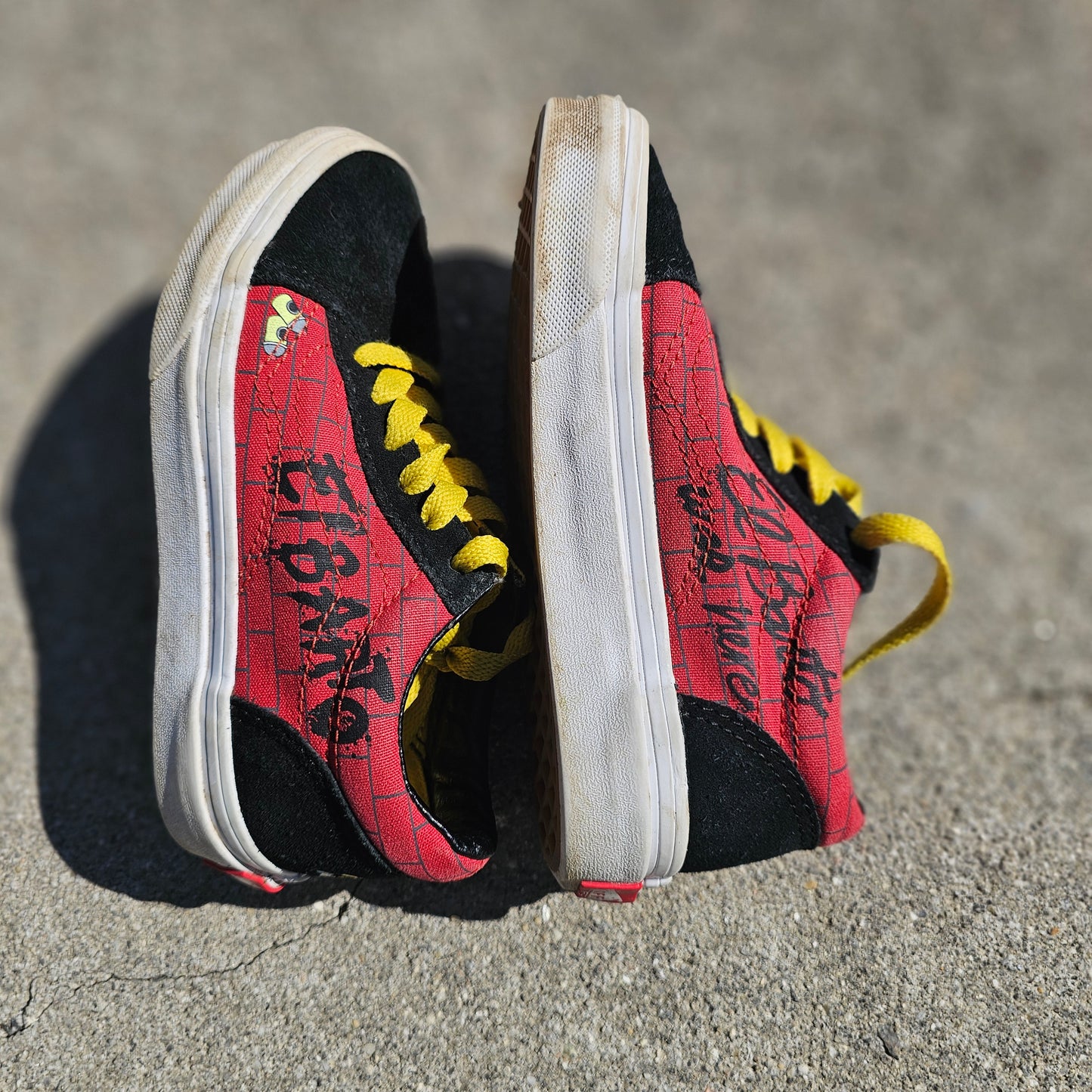 Vans x The Simpsons Old Skool El Barto Kids Size 12 Red/Black 2020 Collab Rare