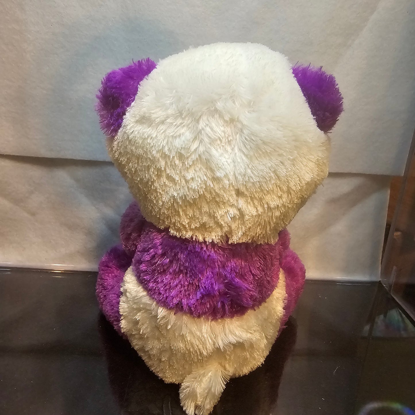 Ty Beanie Boos Boom Boom the Panda Purple White 6" Plush - No Heart Tag