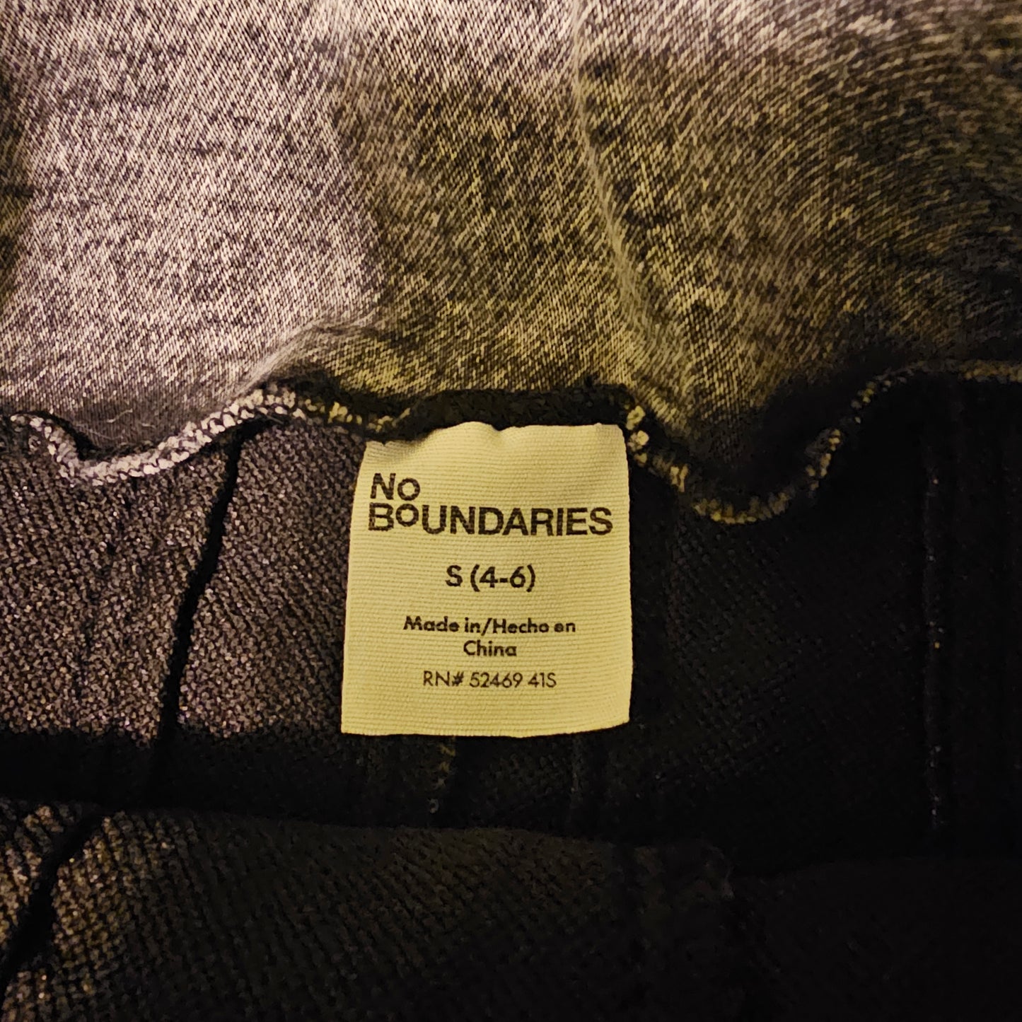 No Boundaries NWT Grey Wash Scoop Neck Denim Mini Dress Women's Small 4-6
