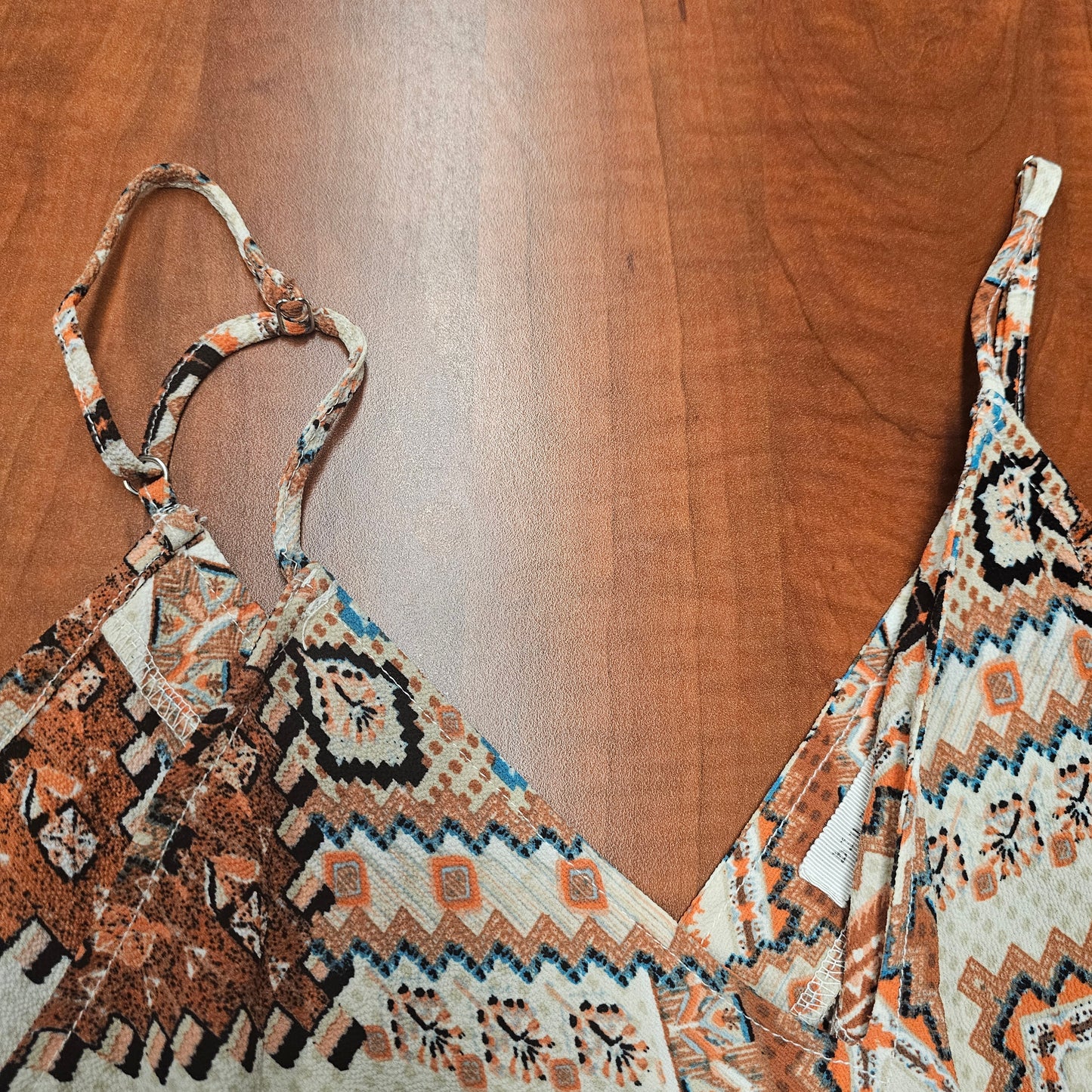 Blu Pepper Geometric Handkerchief Hem Dress size medium
