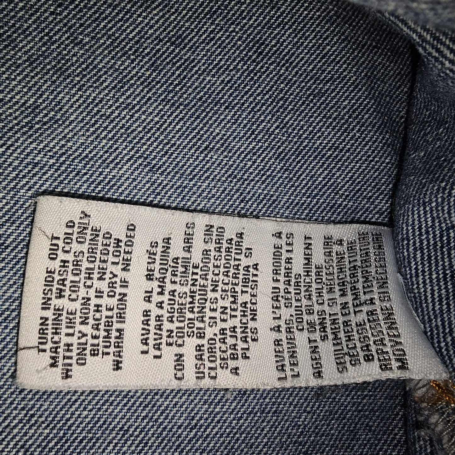BBJ Los Angeles Denim Jacket Women's XL Blue High Low Frayed Hem Crop Shacket