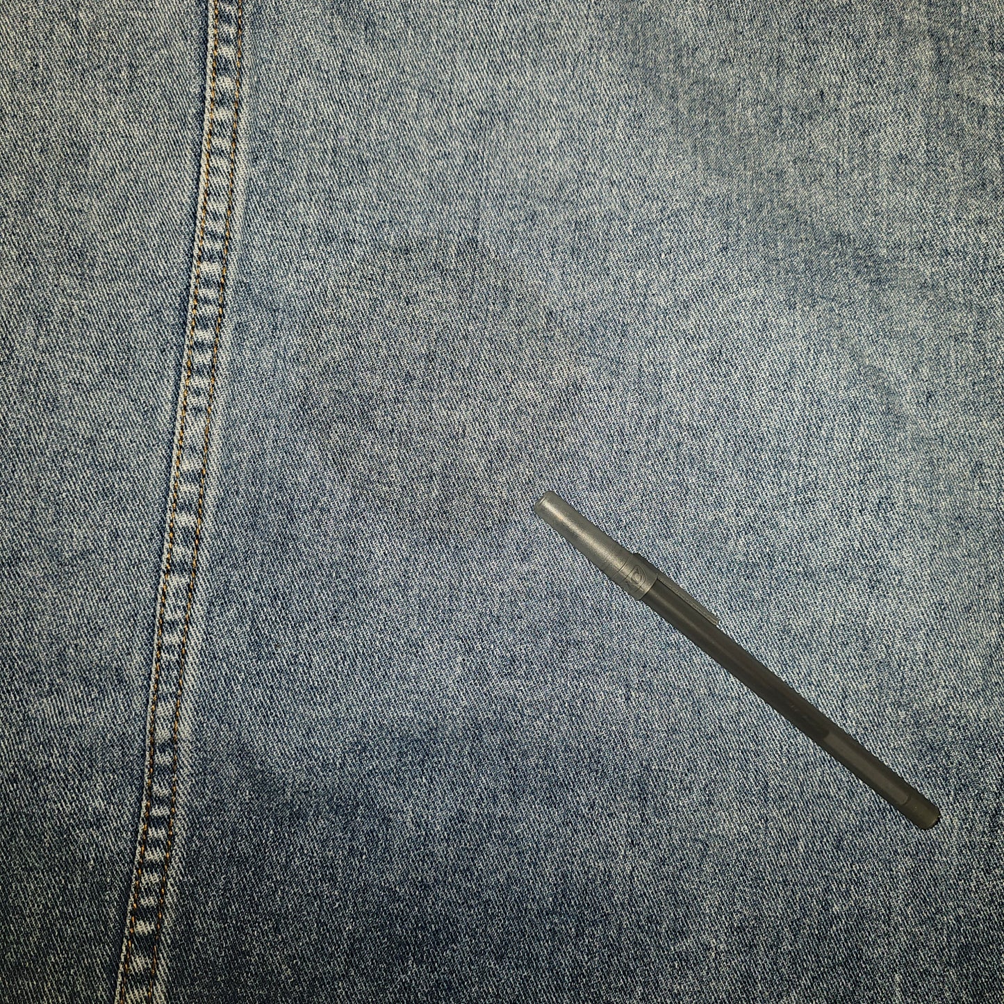 BBJ Los Angeles Denim Jacket Women's XL Blue High Low Frayed Hem Crop Shacket