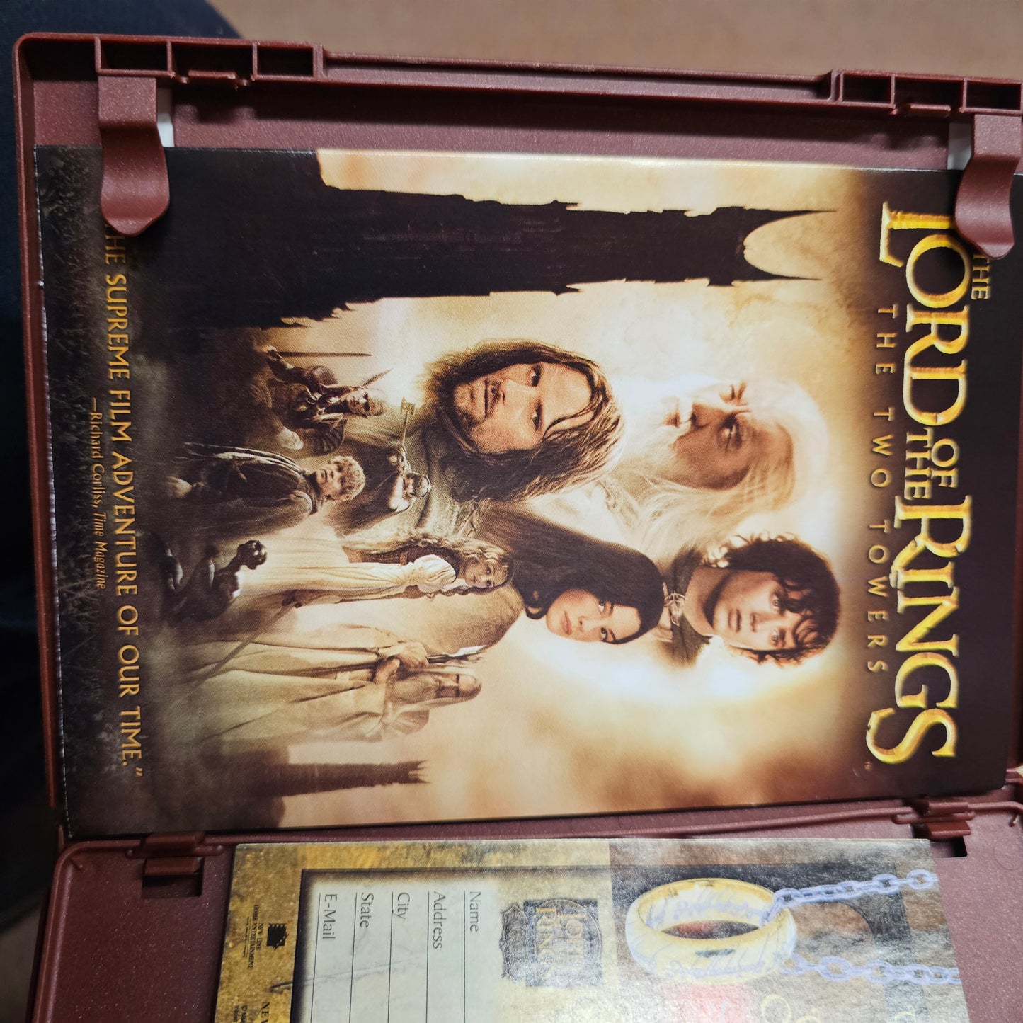 Lord of the Rings The Two Towers DVD 2-Disc Set Fullscreen Edition - Complete W/ Inserts