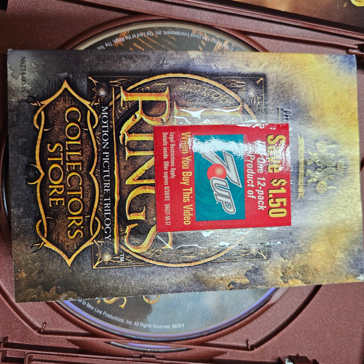 Lord of the Rings The Two Towers DVD 2-Disc Set Fullscreen Edition - Complete W/ Inserts