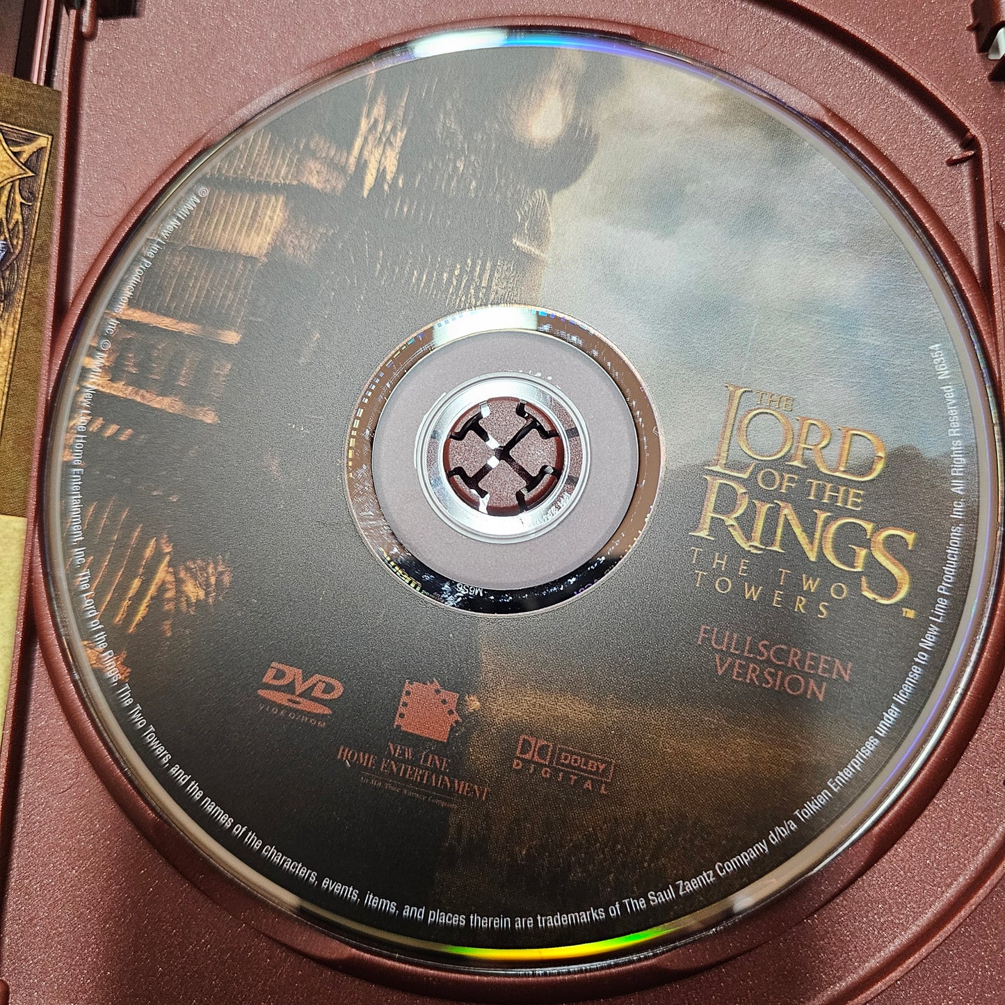 Lord of the Rings The Two Towers DVD 2-Disc Set Fullscreen Edition - Complete W/ Inserts