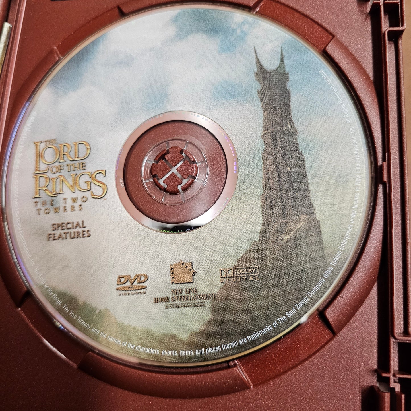 Lord of the Rings The Two Towers DVD 2-Disc Set Fullscreen Edition - Complete W/ Inserts