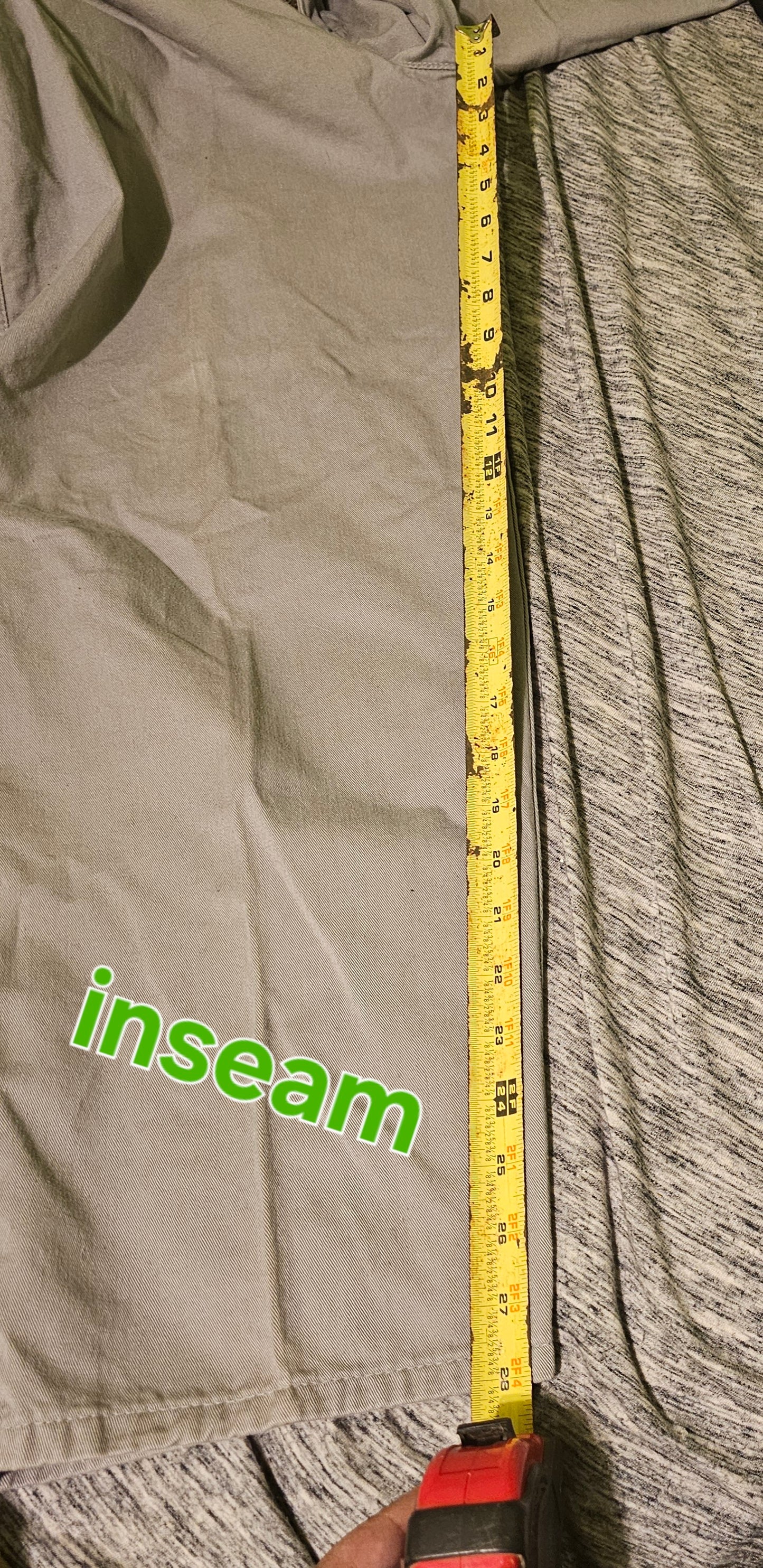 Dockers Levi Strauss Chinos Vintage Style Cropped Pants Grey Khaki Business Casual